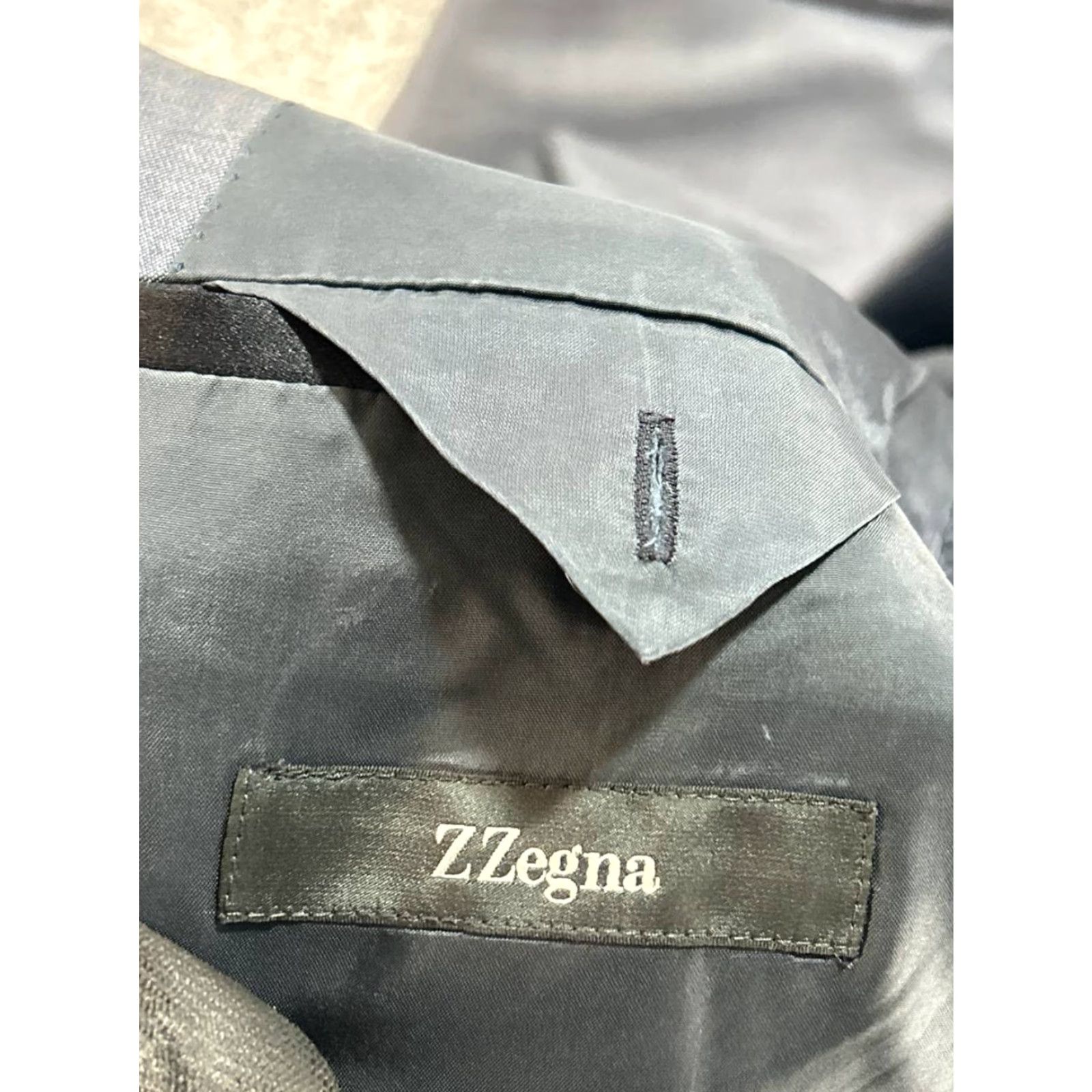 Ermenegildo Zegna Z Zegna Blazer Mens 40 Gray Wool Single-Breasted Notch Lapel Two-Button Sports Coat Jacket Coat Size 40R - 5 Thumbnail