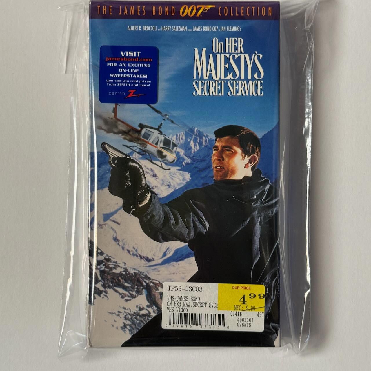Other On Her Majesty's Secret Service VHS 1995 James Bond DS Size ONE SIZE - 1 Thumbnail