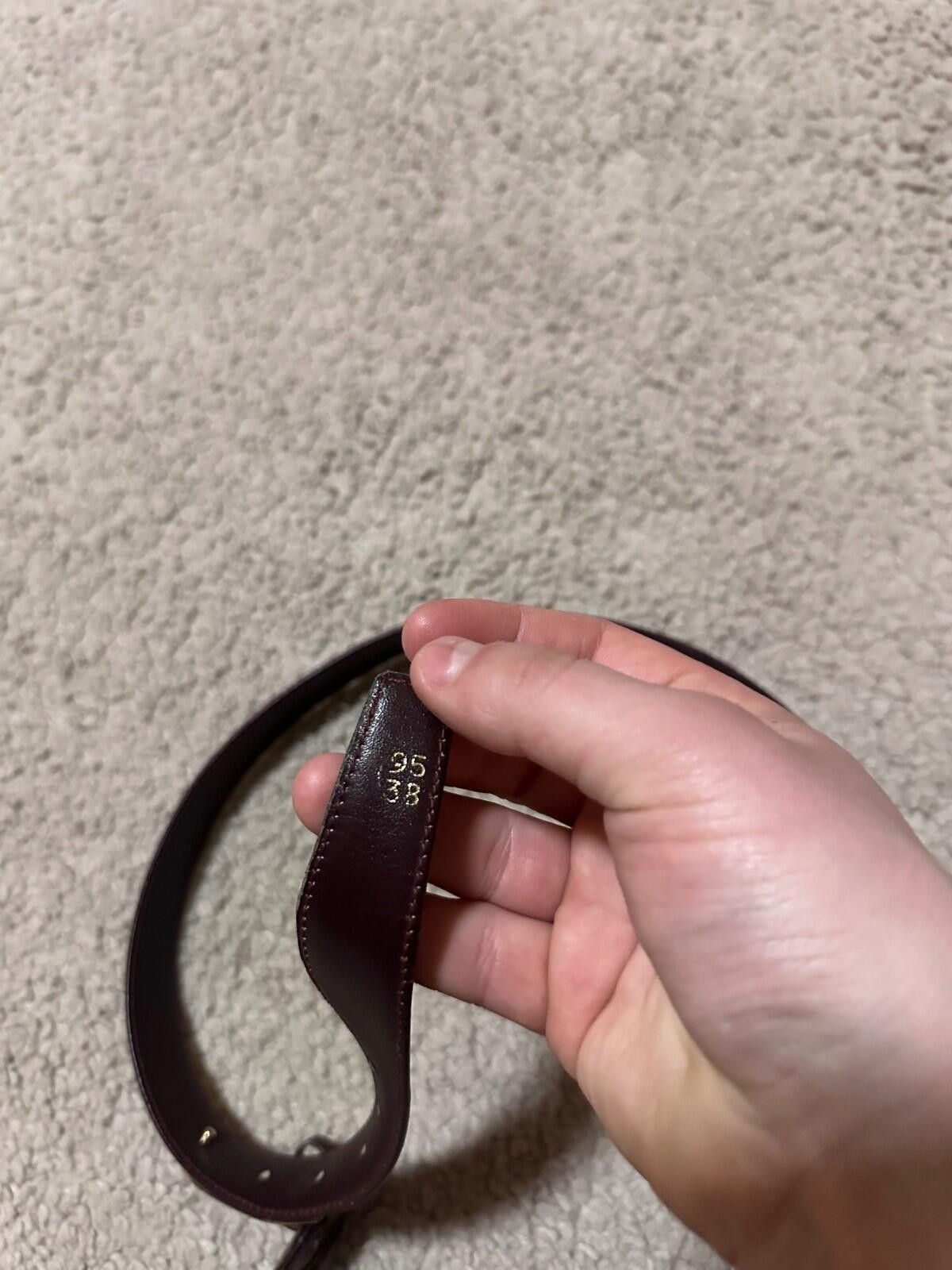 Balmain Vintage Pierre Balmain Brown Leather Belt Sz 95/38 Size ONE SIZE - 9 Thumbnail