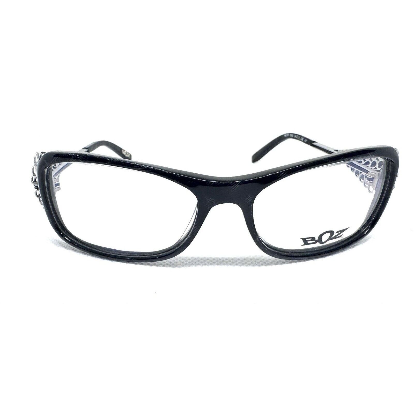 J.F. REY BOZ NUTS 0505 BLACK EYEGLASSES FRAME RX 54-15 FRANCE Size ONE SIZE - 4 Thumbnail