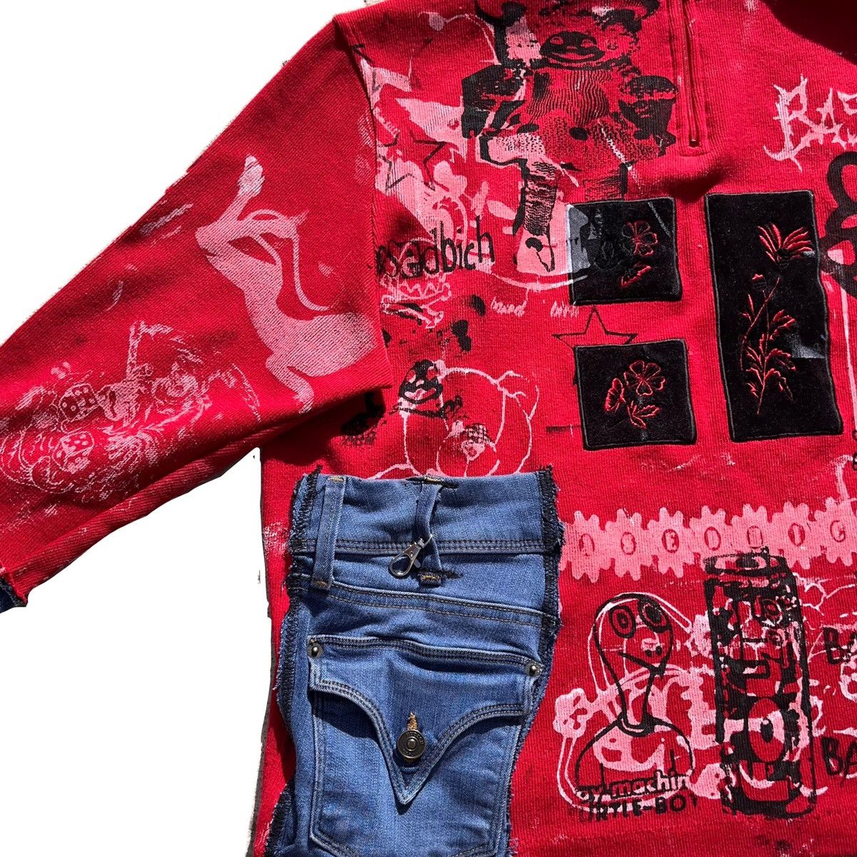 Basedbich custom extendo sleeve straight jacket shirt