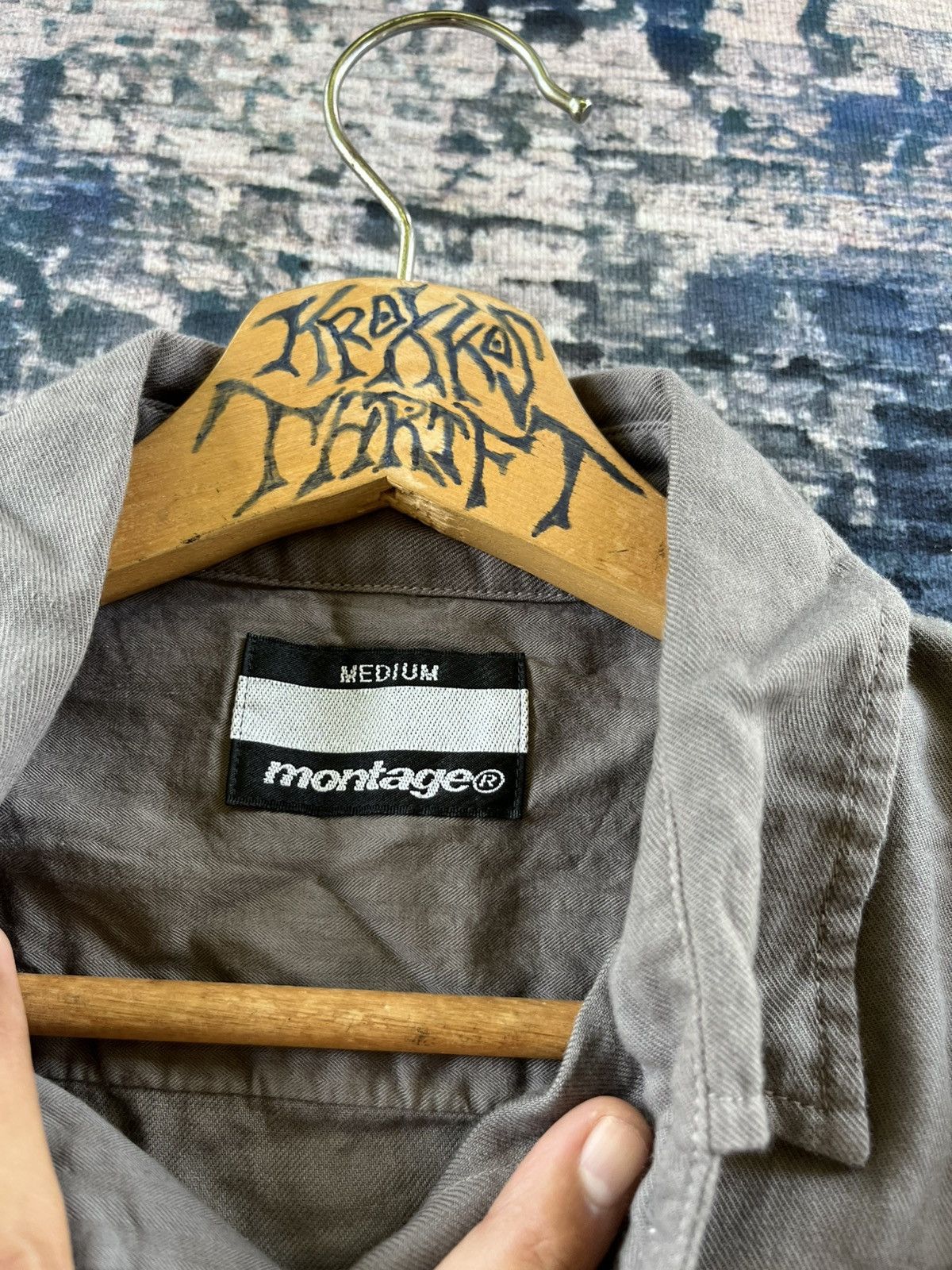 Japanese Brand × Montage RARE MONTAGE MILITARY STYLE POCKET SHIRT BUTTON UP Size US M / EU 48-50 / 2 - 4 Thumbnail