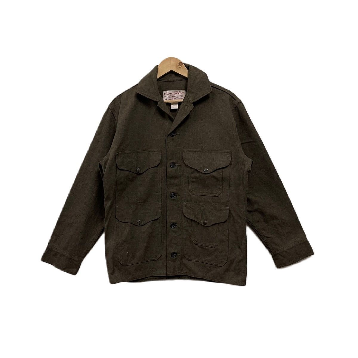 image of Cashmere Wool x Filson Vintage Filson Mackinaw Wool Jacket in Green Brown, Men's (Size Large)