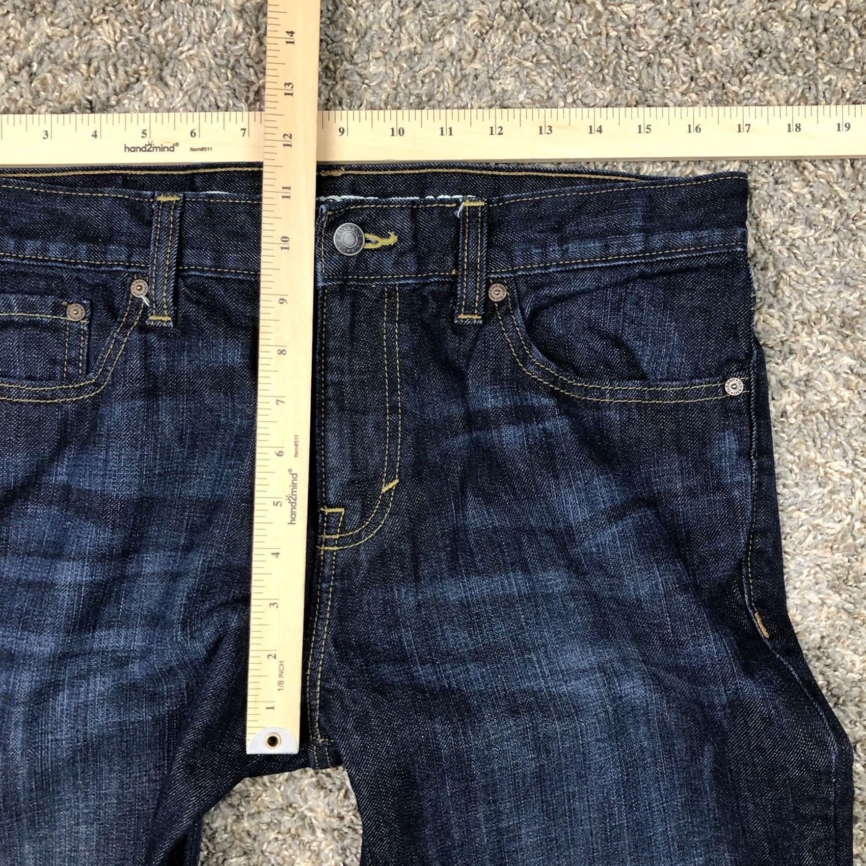 Old Navy Old Navy Jeans Men 34x30 Slim Straight Denim Dark Wash Stretch 5-Pocket Casual Size US 34 / EU 50 - 7 Thumbnail