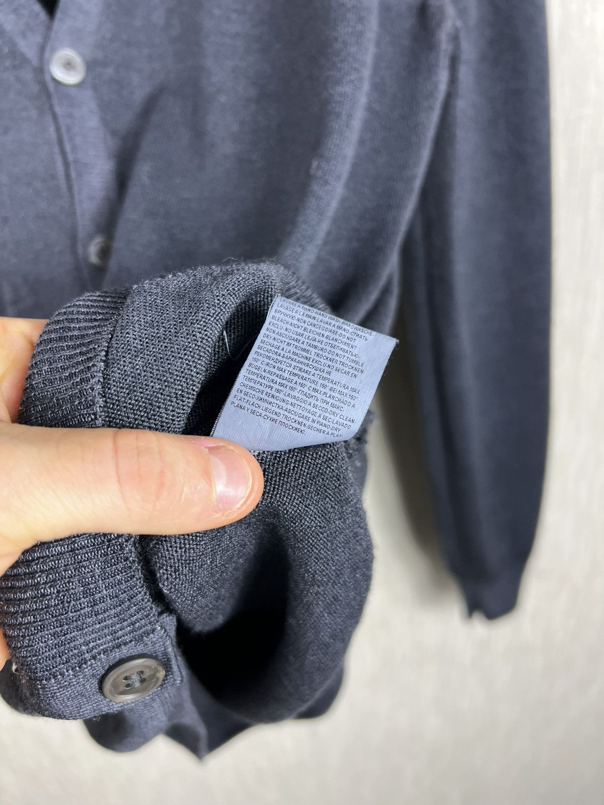 Gran Sasso Gran Sasso vintage style washed grey wool cardigan sweater Size US L / EU 52-54 / 3 - 15 Thumbnail