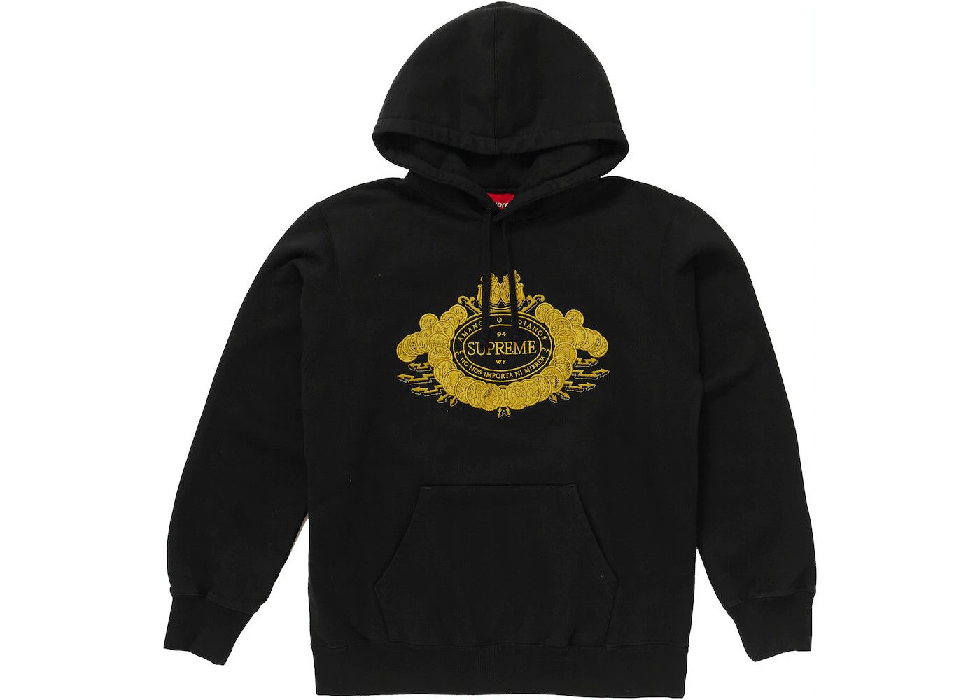 Supreme 💚 FW18 Supreme Love or Hate Hooded Sweatshirt Black NEW Size US S / EU 44-46 / 1 - 1 Thumbnail