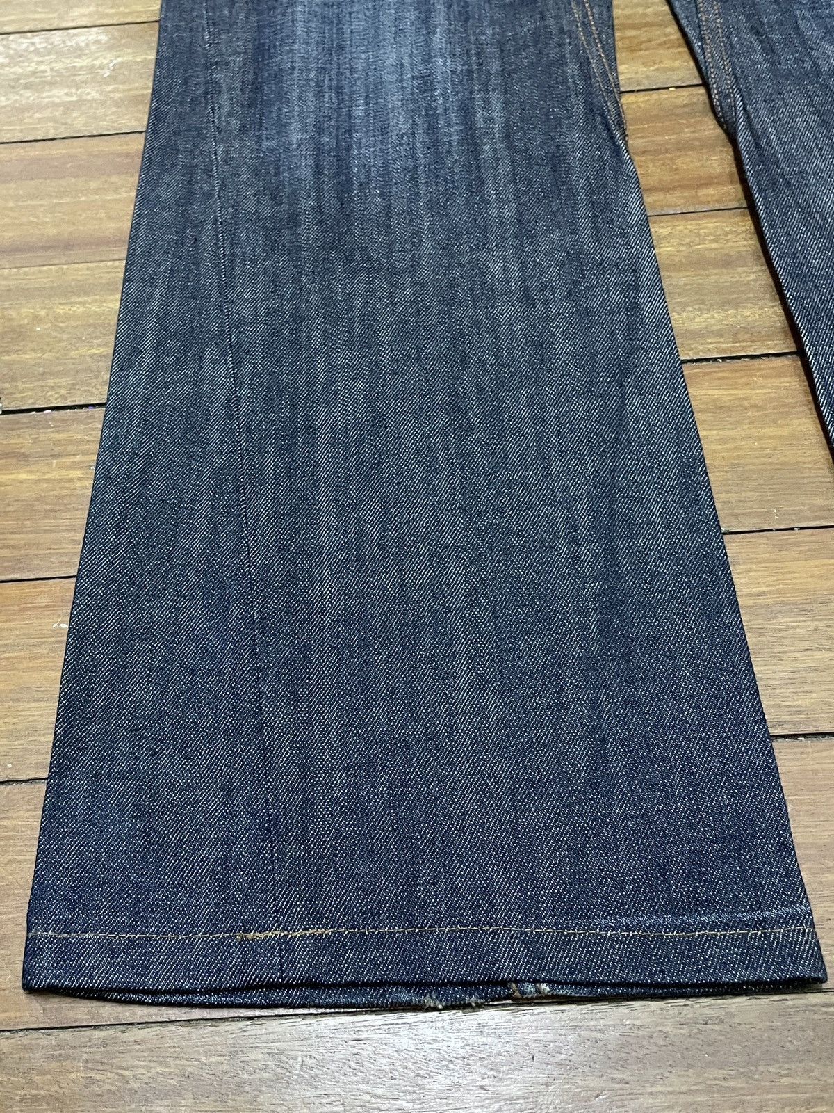 14th Addiction Very Rare Design Vintage Brand Hideaways Flared Jeans 1990s Size US 33 - 5 Thumbnail