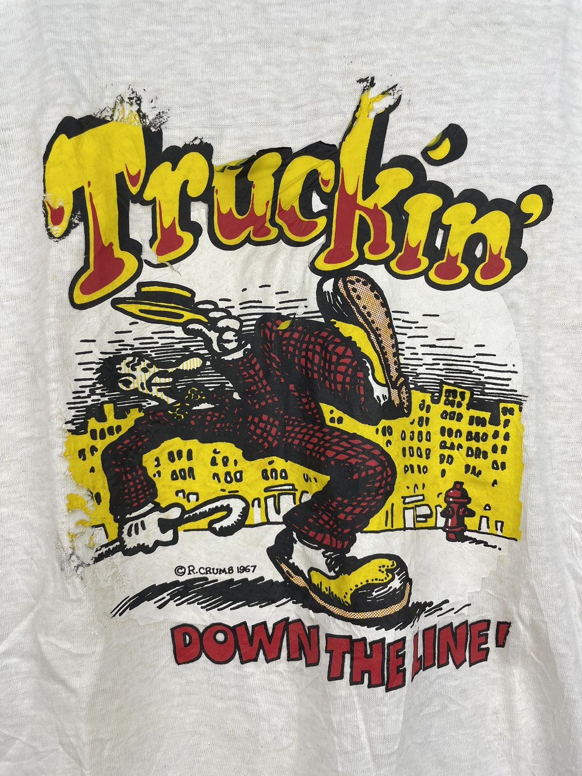 Vintage Vintage 60s R.Crumb truckin t shirt Size US M / EU 48-50 / 2 - 4 Thumbnail