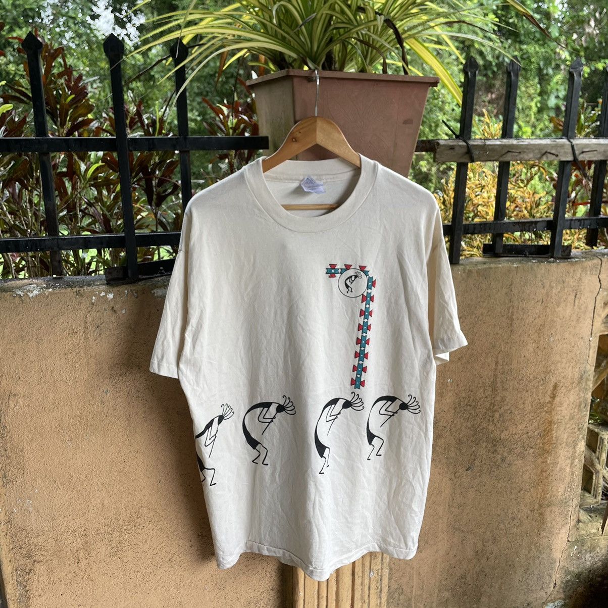 Hanes × Vintage 🔥🔥Vintage 90s Retro Art Native Design Promo Tee By Hanes Size US XL / EU 56 / 4 - 1 Thumbnail