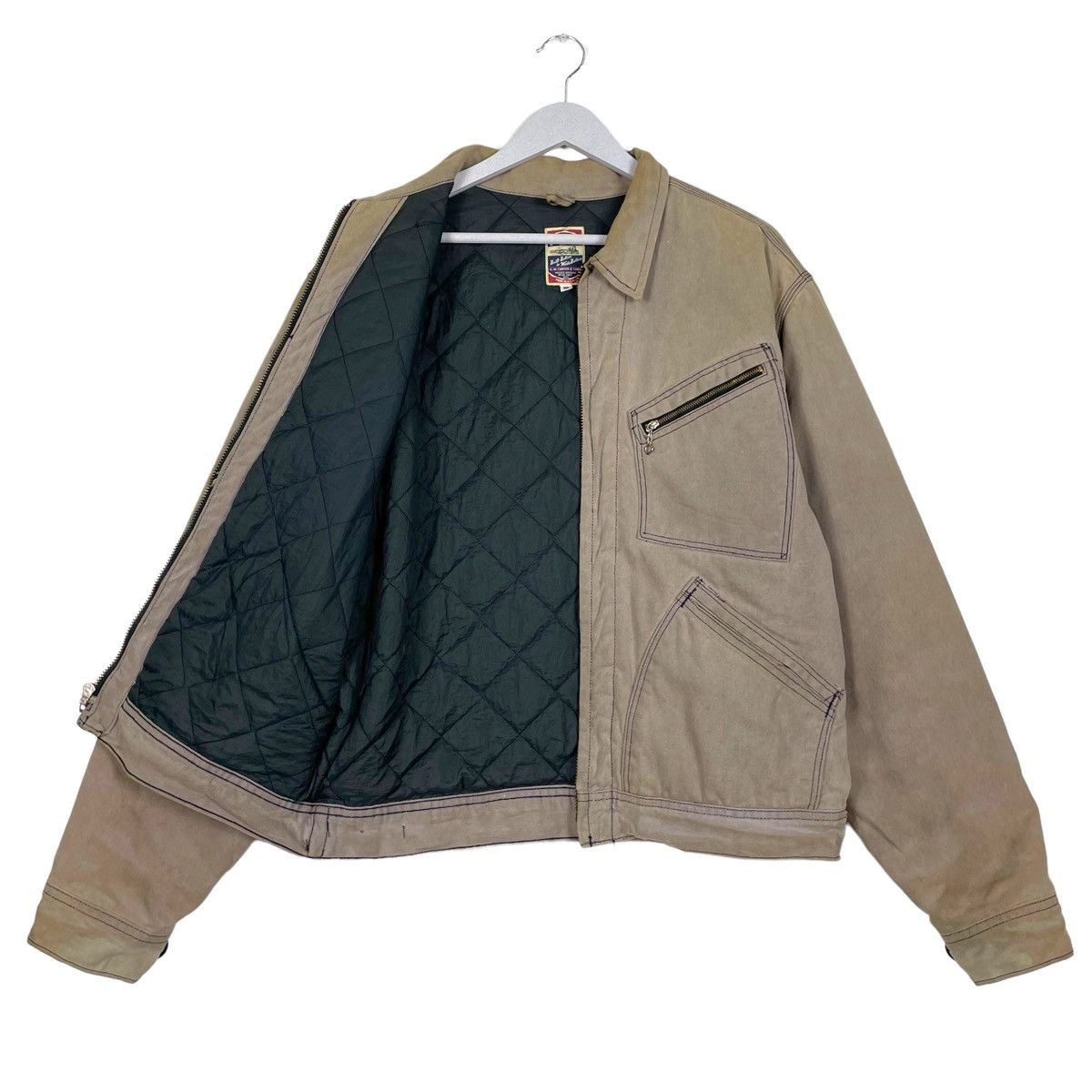 Other 💥90 CARTERS USA DUCK CANVAS BIKER JACKET Size US M / EU 48-50 / 2 - 5 Thumbnail