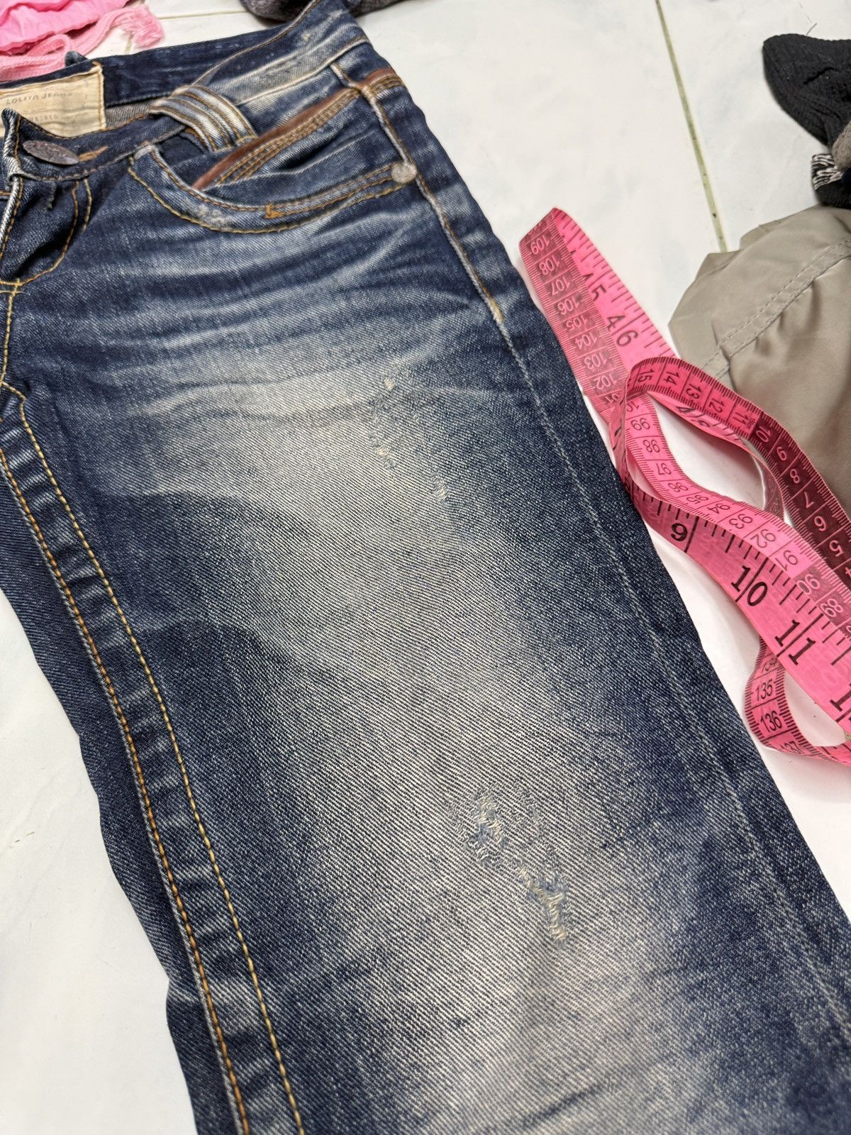 14th Addiction 🔥🔥🔥ARCHIVE VINTAGE LOLITA FLARE JEANS Size 26" / US 2 / IT 38 - 14 Thumbnail