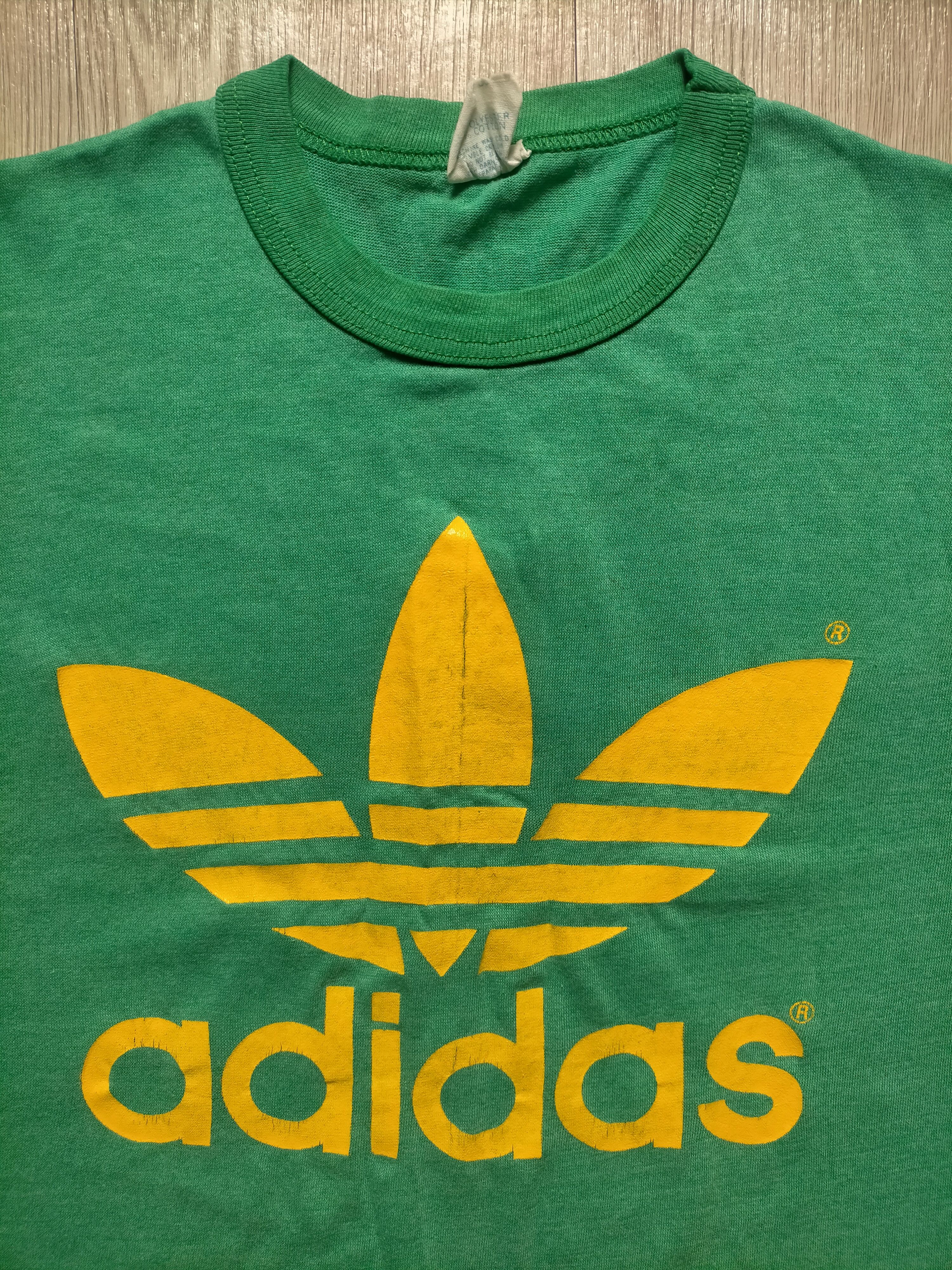 Adidas Vintage 80 adidas trefoil single stich tee Size US S / EU 44-46 / 1 - 4 Thumbnail
