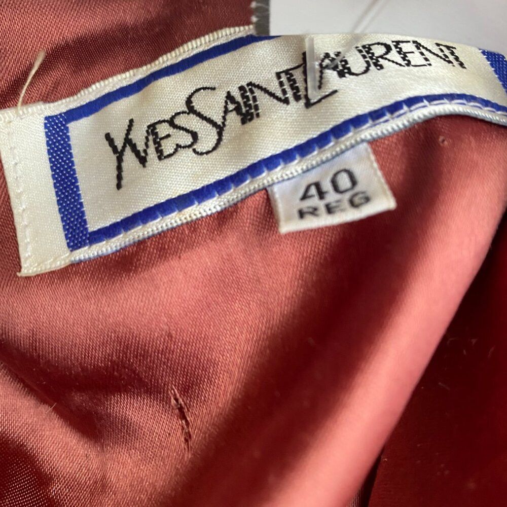Yves Saint Laurent Men's Vintage 1998 YSL Yves Saint Laurent Wool Brown Button Size US L / EU 52-54 / 3 - 3 Thumbnail