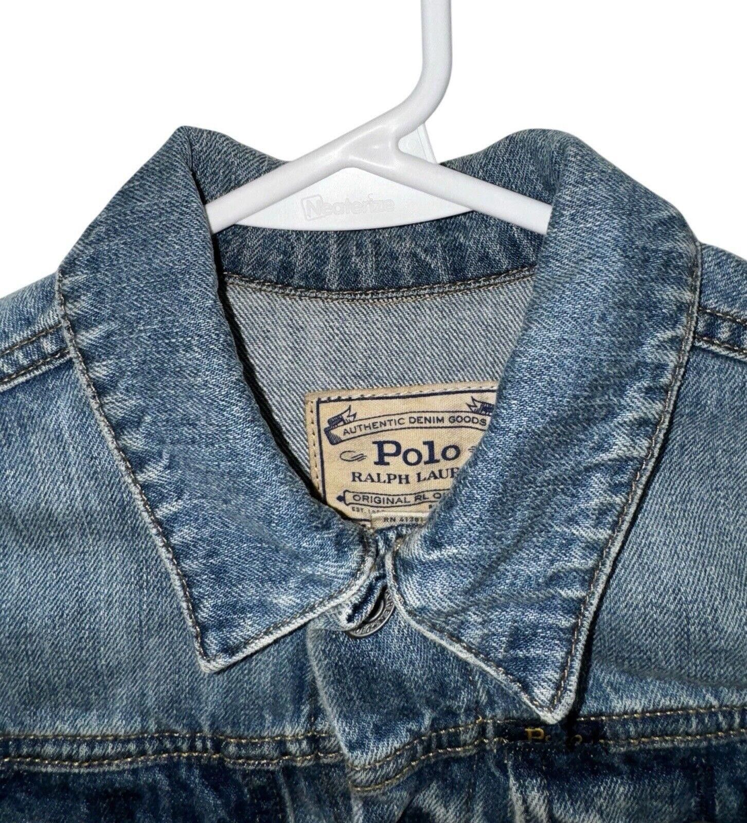 Polo Ralph Lauren Polo Ralph Lauren Jean Jacket Youth Blue Denim Girl's 8 Size XXS / US 00 / IT 34 - 6 Thumbnail