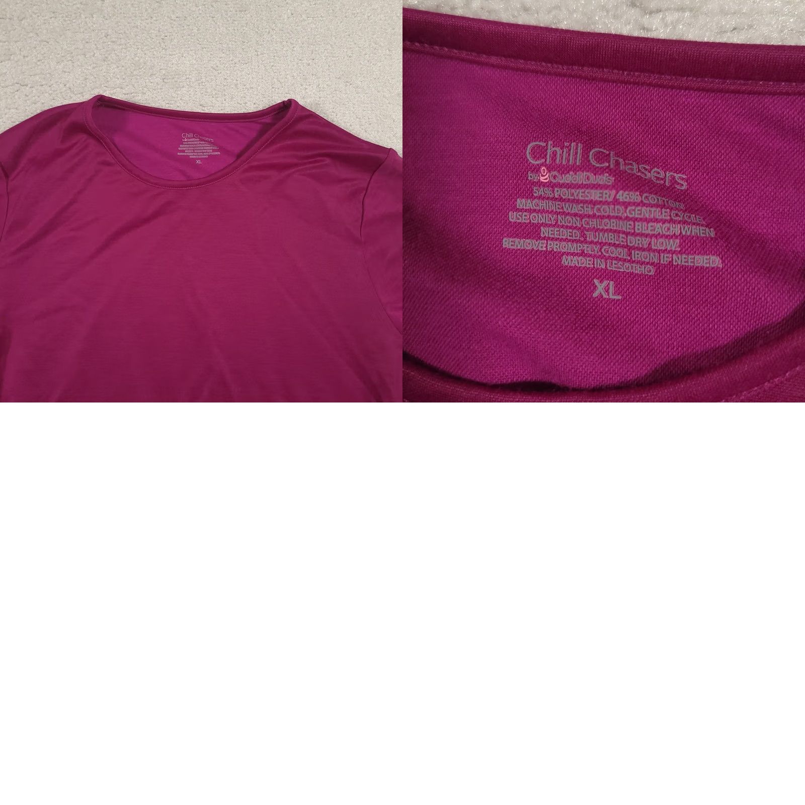 Vintage Chill Chasers CuddlDuds Purple Stretch Long Sleeve Crew Neck Top XL WomensCrewneck Shirt Long Sleeve Pullover Casual Size XL / US 12-14 / IT 48-50 - 8 Thumbnail