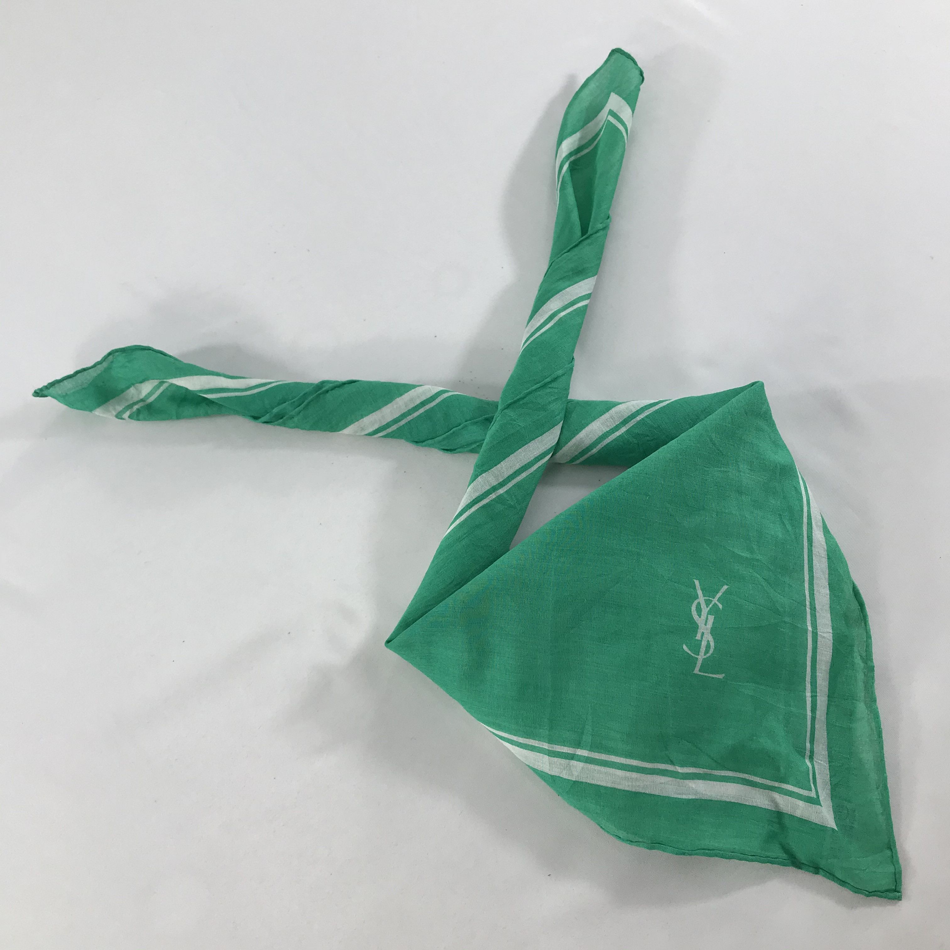 Vintage × Yves Saint Laurent Yves Saint Laurent Bandana / Handkerchief/Neckerchief -S1585 Size ONE SIZE - 5 Thumbnail