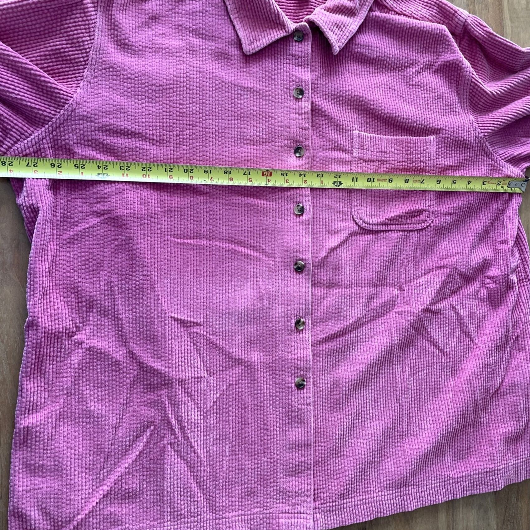 Vintage L.L. Bean Button-Up Corduroy Jacket Women 3X Pink Shacket Overshirt Pockets Casual Vintage: No (adjusted?) Size XXL / US 16-18 / IT 52-54 - 7 Thumbnail