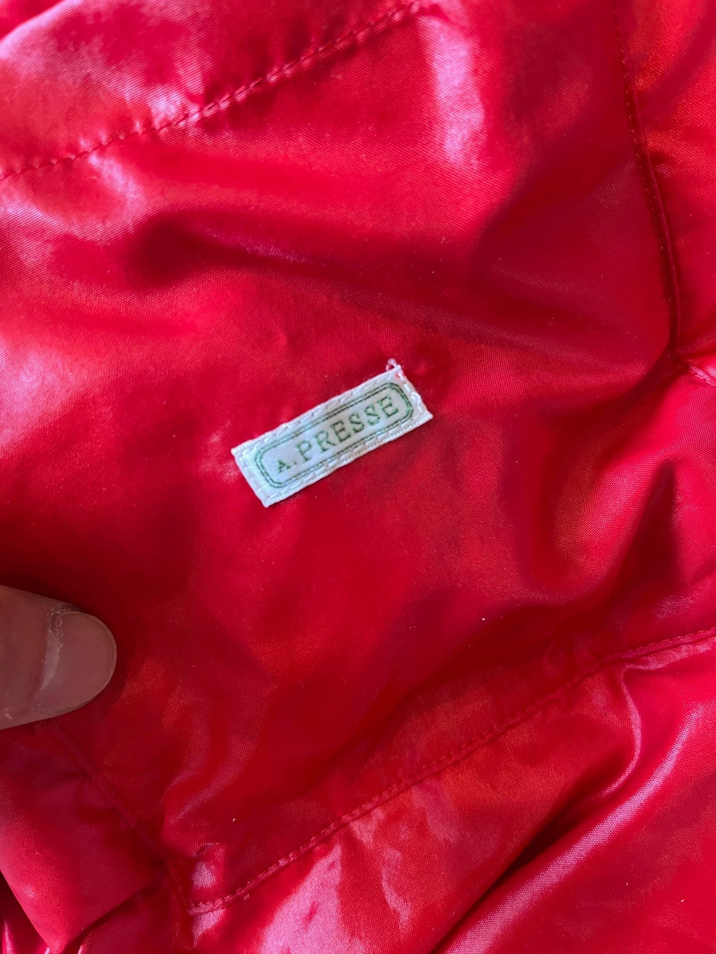A.PRESSE A.PRESSE Desmaison Down Jacket blue-red 3 23AW Size US L / EU 52-54 / 3 - 8 Thumbnail