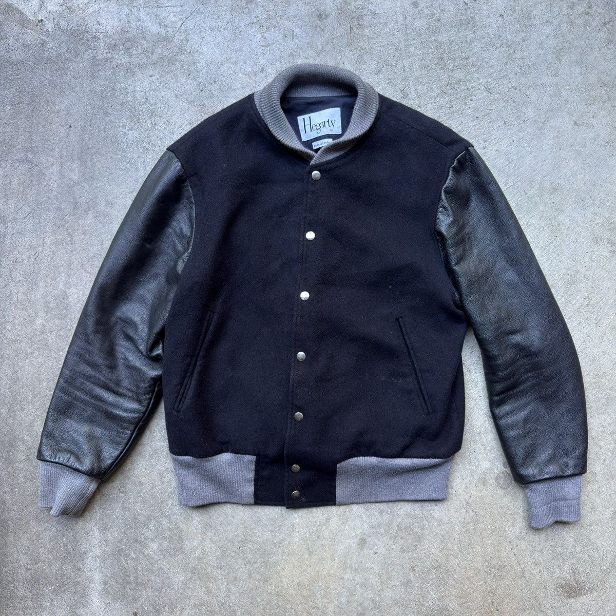 Hegarty Black Leather Bomber