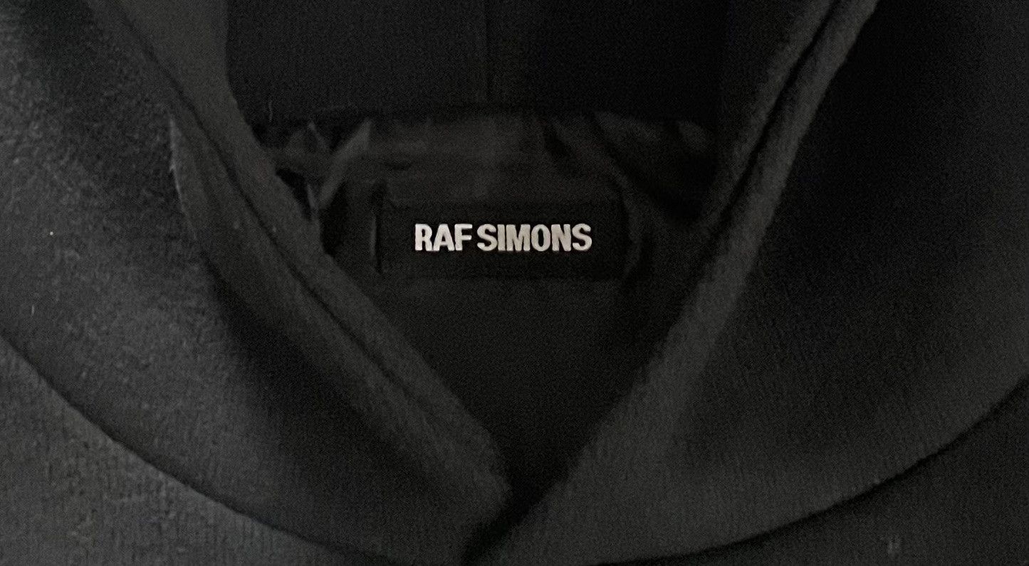 Raf Simons Raf Simons structured hoodie in black technical fleece Size US M / EU 48-50 / 2 - 2 Thumbnail