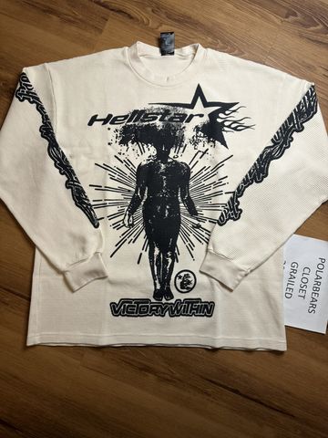 Hellstar Records Tee Size XL Cream