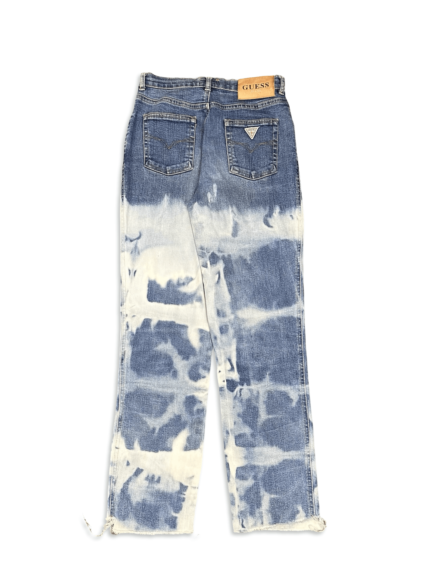 Guess Guess USA tie dye faded distressed denim jeans Size 29" - 2 Thumbnail