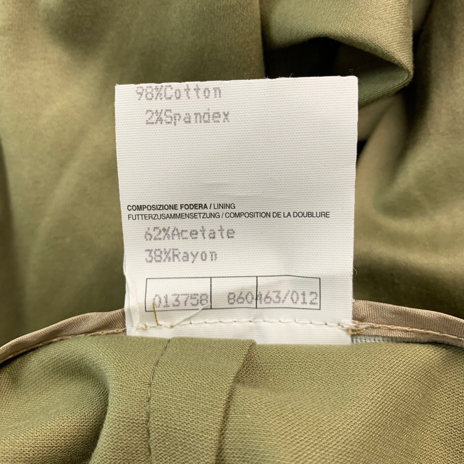 Other Size 10 Green Cotton Spandex High Waisted Casual Pants Size 32" / US 10 / IT 46 - 4 Thumbnail