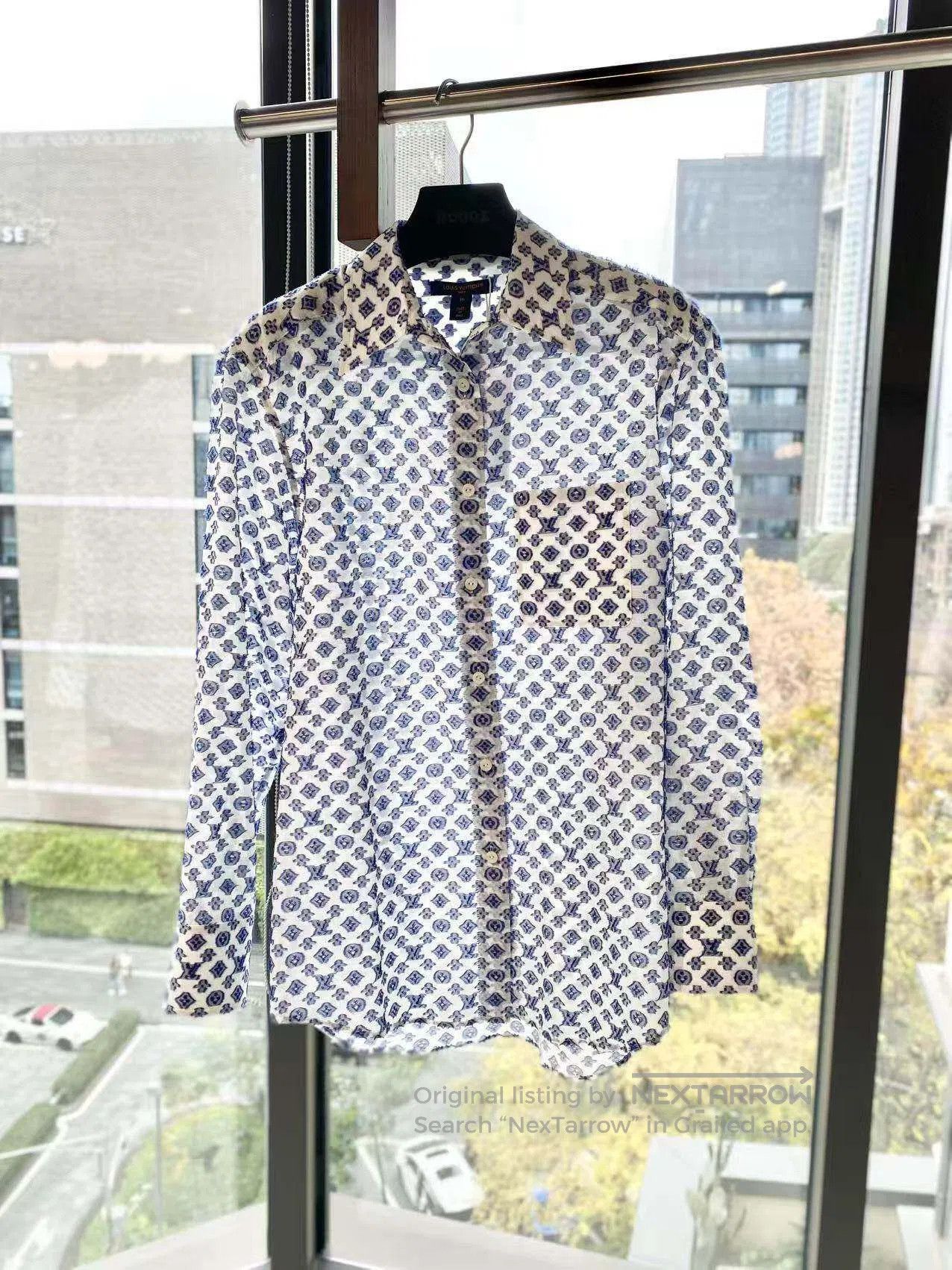 Louis Vuitton Louis Vuitton 24SS presby-flower full of logo shirt| Size XXS / US 00 / IT 34 - 2 Thumbnail