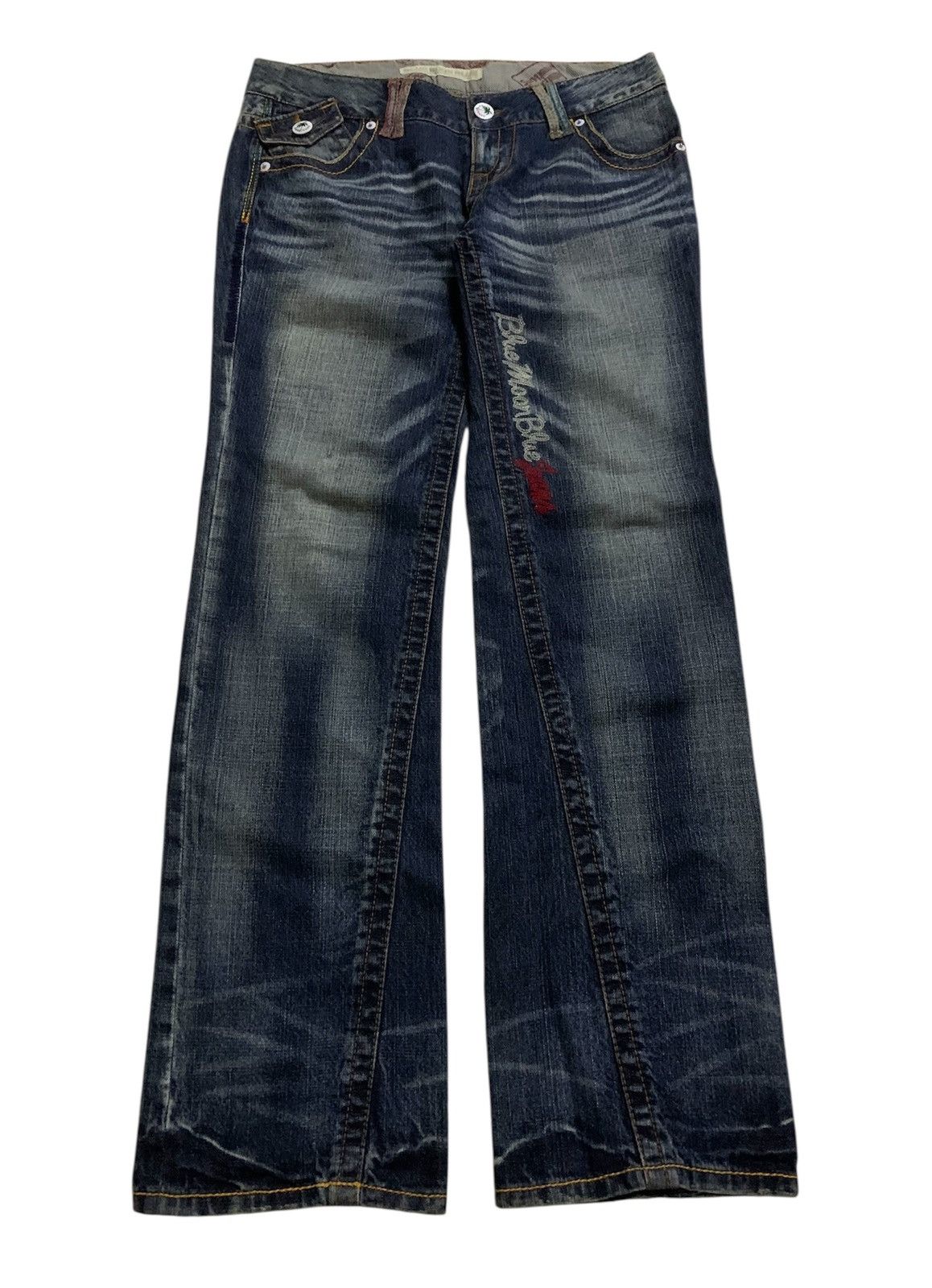 Hysteric Glamour 💥Vintage Japanese Blue Moon Blue Denim Size 32" / US 10 / IT 46 - 3 Thumbnail