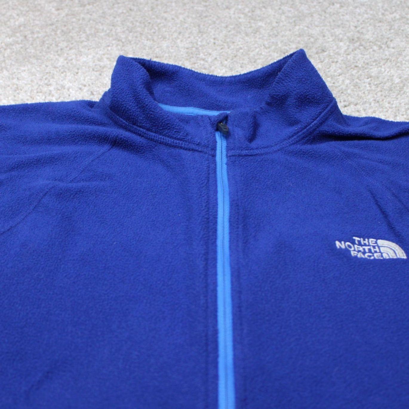 The North Face The North Face Sweatshirt Mens Large Blue Vaporwick Full Zip Fleece Polyester Size US L / EU 52-54 / 3 - 4 Thumbnail