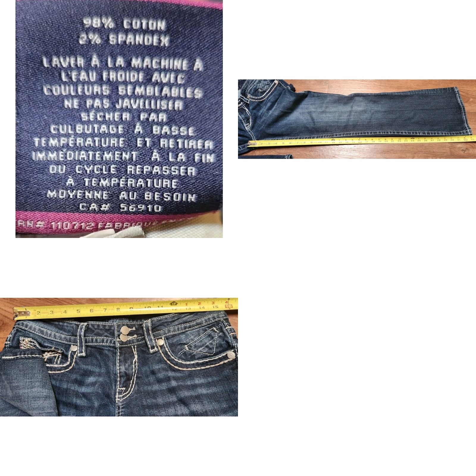 Vintage VIGOSS The New York Bootcut Jeans Women's Size 9/10 Inseam 33" Blue Denim Pants - Jeans, Bootcut, Denim, Women's Size 9/10, 33in Inseam Size 30" / US 8 / IT 44 - 9 Thumbnail
