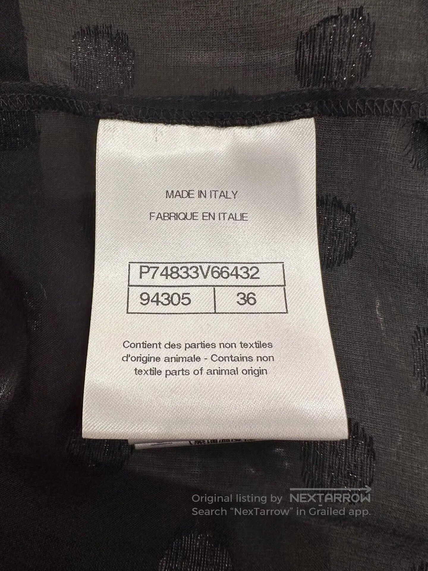 Chanel Chanel Black Polka Dot Silk Shirt Coat. Size XS / US 0-2 / IT 36-38 - 7 Thumbnail