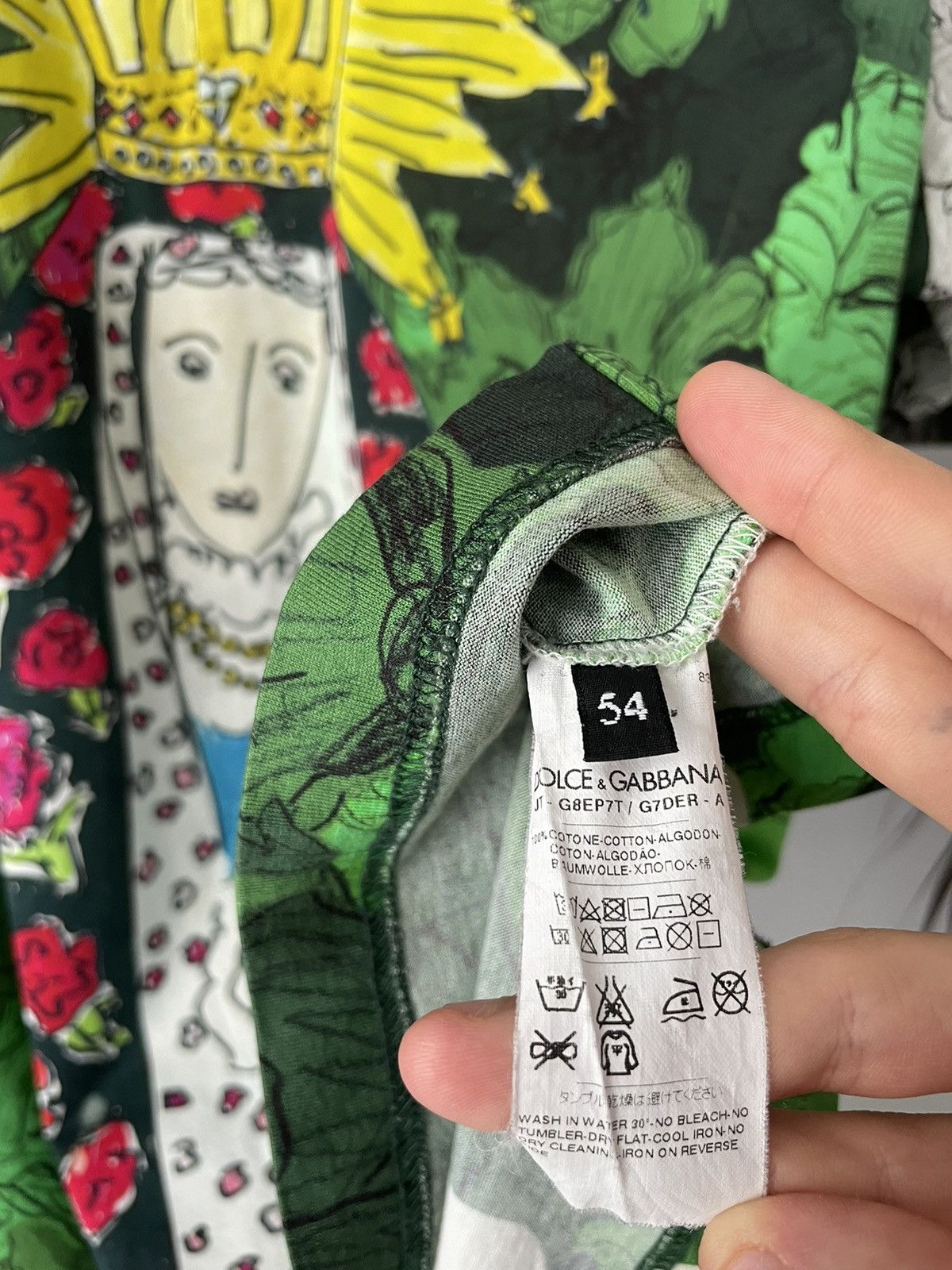 Dolce & Gabbana Dolce & Gabbana Virgin Mary Archive T-Shirt Full Print Size US L / EU 52-54 / 3 - 10 Thumbnail