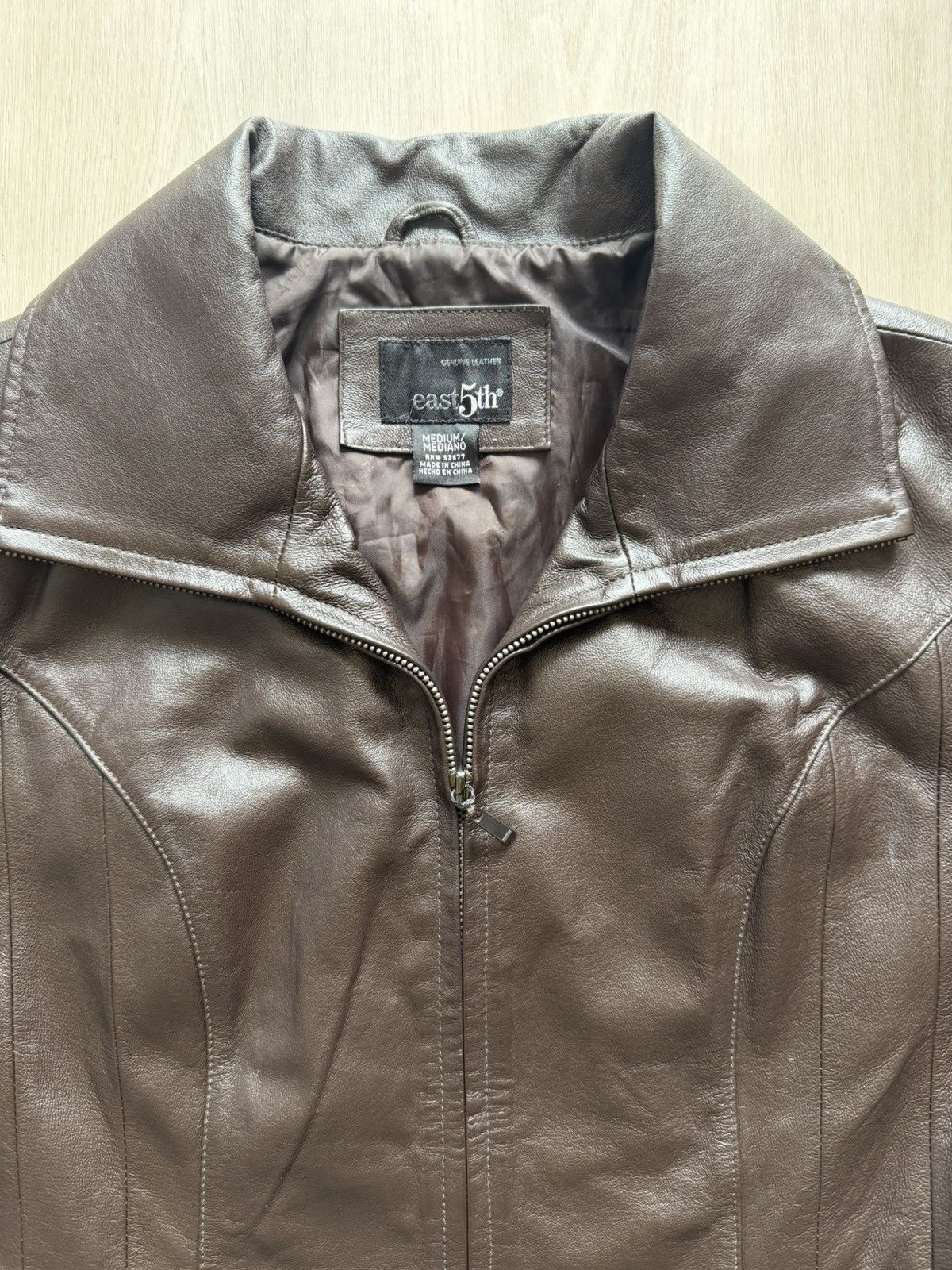 Vintage Y2K East 5th Genuine Leather Jacket Sz M Size M / US 6-8 / IT 42-44 - 2 Thumbnail