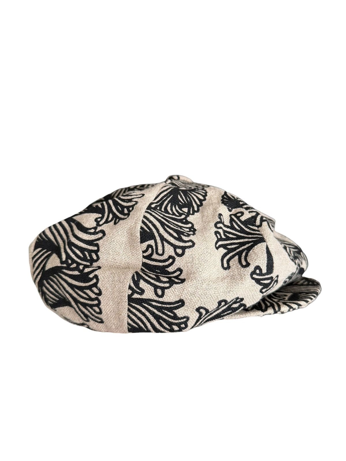 Christopher Nemeth Rope Print Linen Canvas Cap Beret Size ONE SIZE - 3 Thumbnail