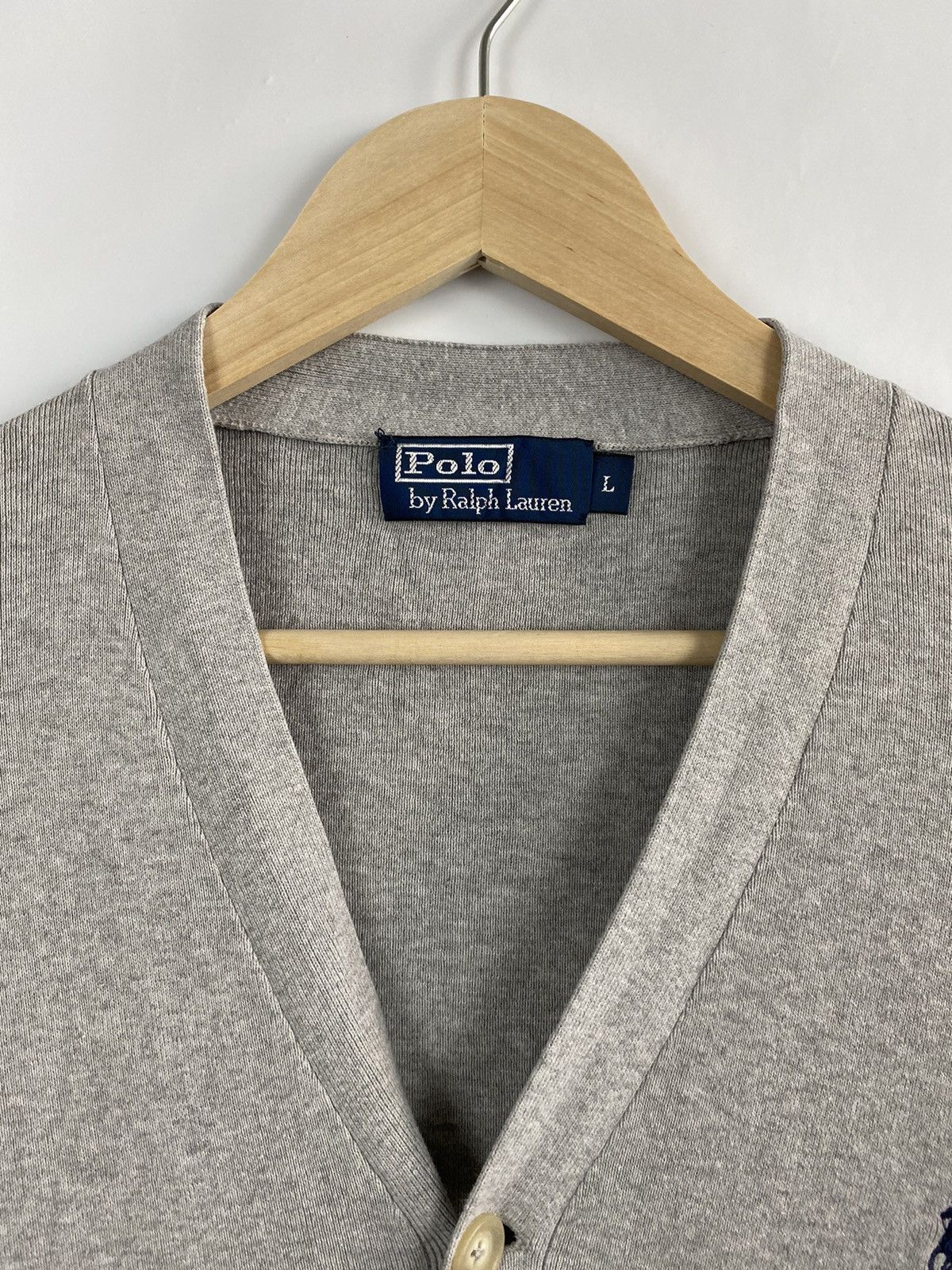 Polo Ralph Lauren Vintage 90s Ralph Lauren Knitted Cardigan Sweater rare retro Size US L / EU 52-54 / 3 - 5 Thumbnail
