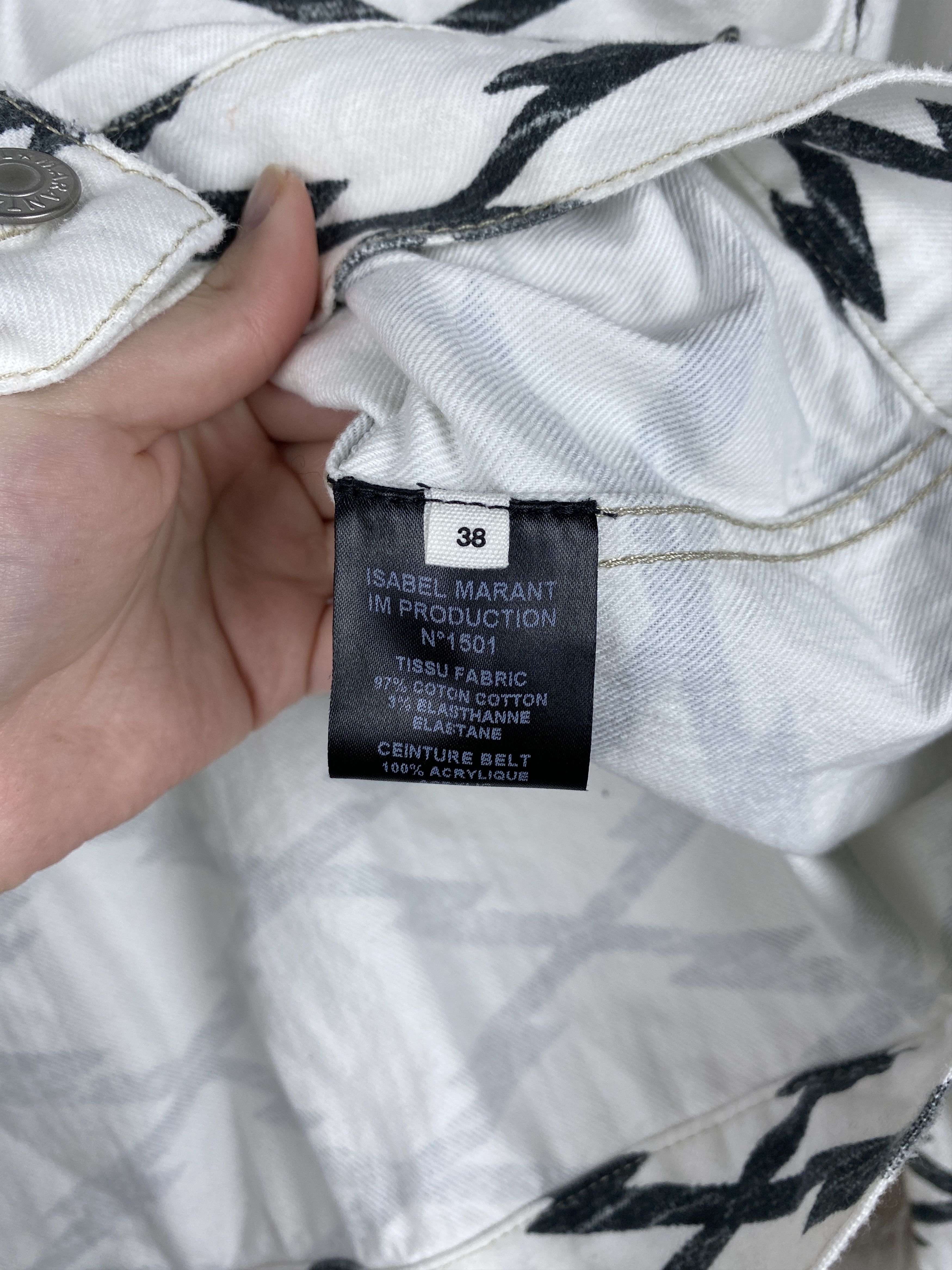 Isabel Marant Etoile Isabel Marant Etoile Cotton Grid Print Denim Jacket Size M / US 6-8 / IT 42-44 - 11 Thumbnail