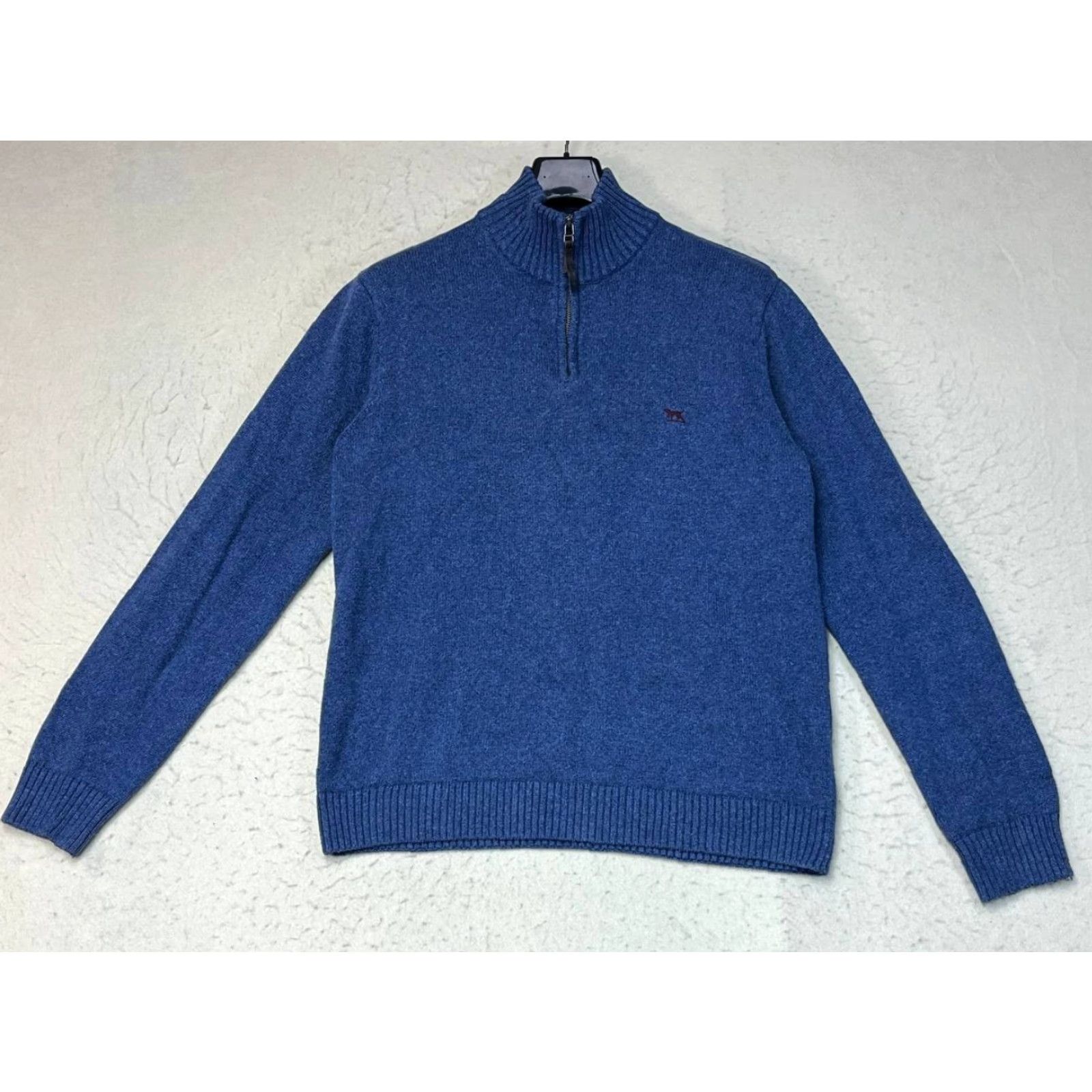 Rodd & Gunn Rodd & Gunn Merrick Bay Knit Sweater Blue Australian Cotton Men's Medium 1/4 Zip Size US M / EU 48-50 / 2 - 2 Thumbnail