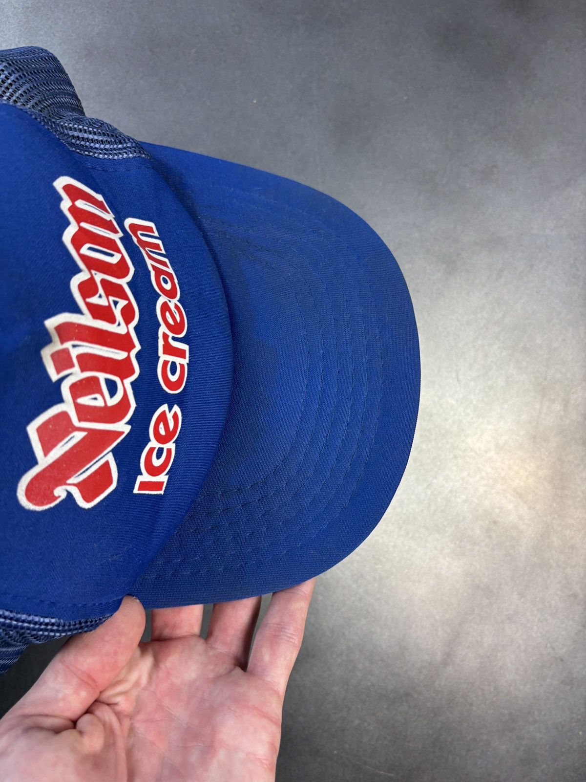 Vintage 1980s Vintage Trucker Hat Nielson Ice Cream Mesh Foam Snapba Size ONE SIZE - 8 Thumbnail
