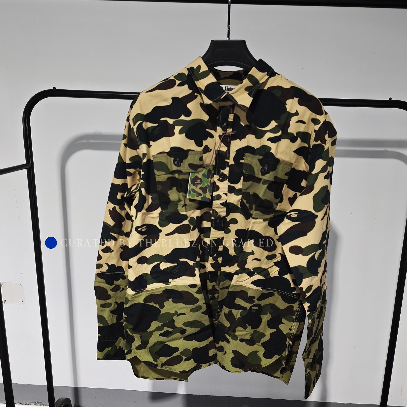 Bape Camo Print Button Up Shirt in XXL Size US XXL / EU 58 / 5 - 1 Thumbnail