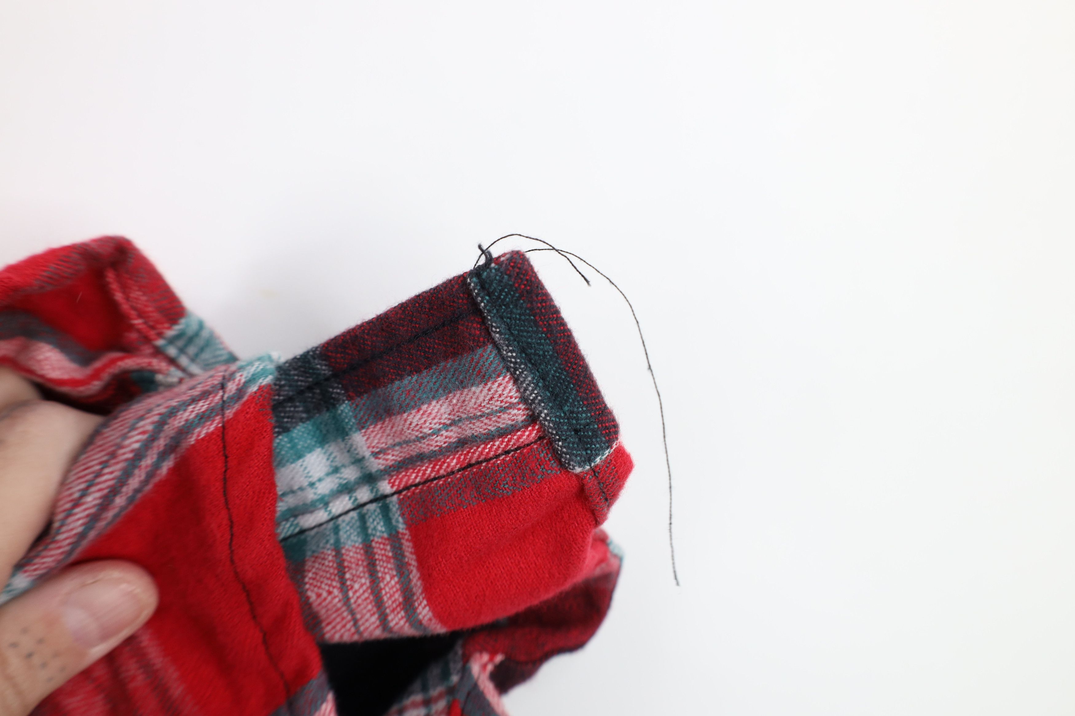 Vintage Vintage 90s Streetwear Heavyweight Button Shirt Plaid Size US S / EU 44-46 / 1 - 7 Thumbnail