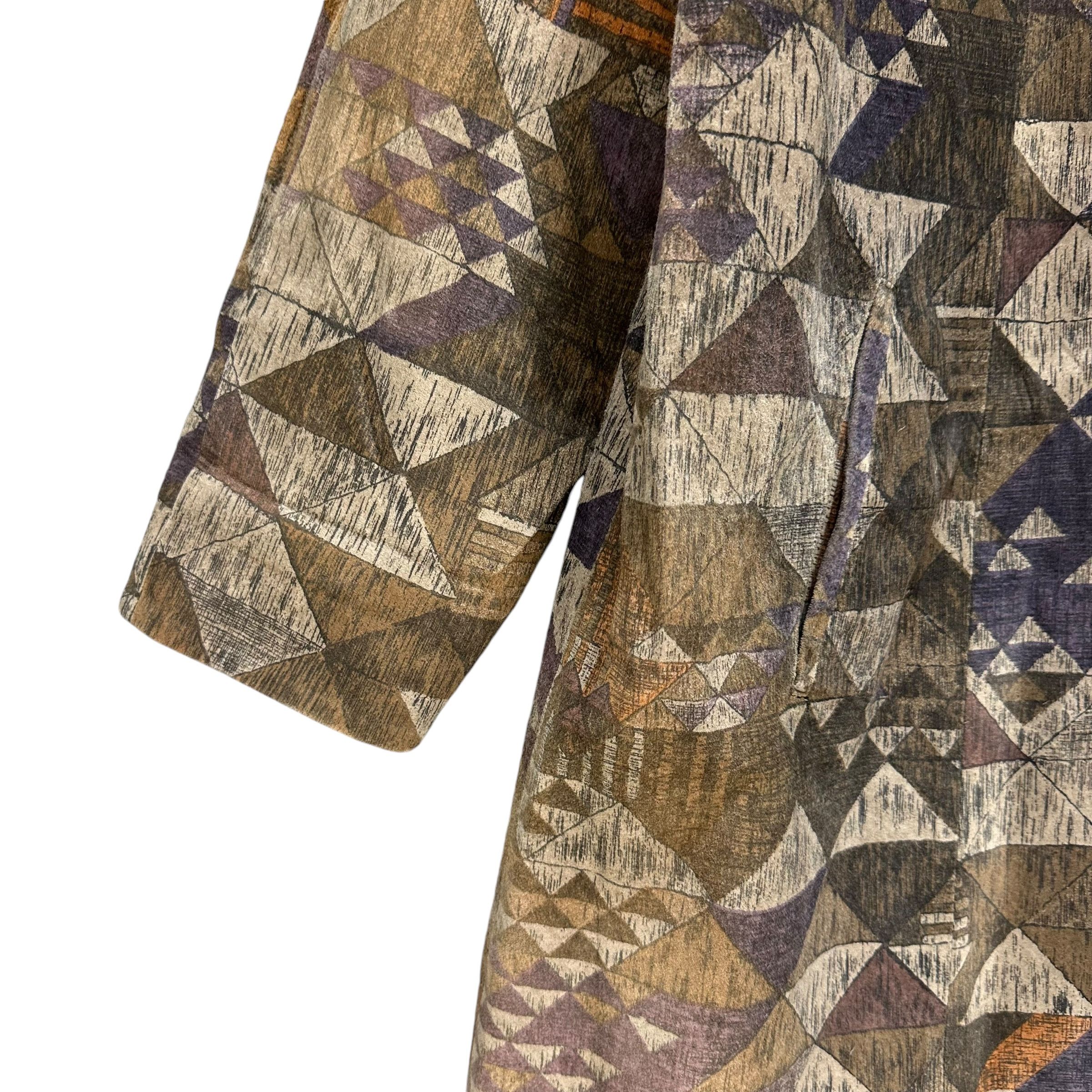 Japanese Brand Vintage PARTINA Tokyo Fur Artwork Design Overcoat #73-1441 Size M / US 6-8 / IT 42-44 - 4 Thumbnail