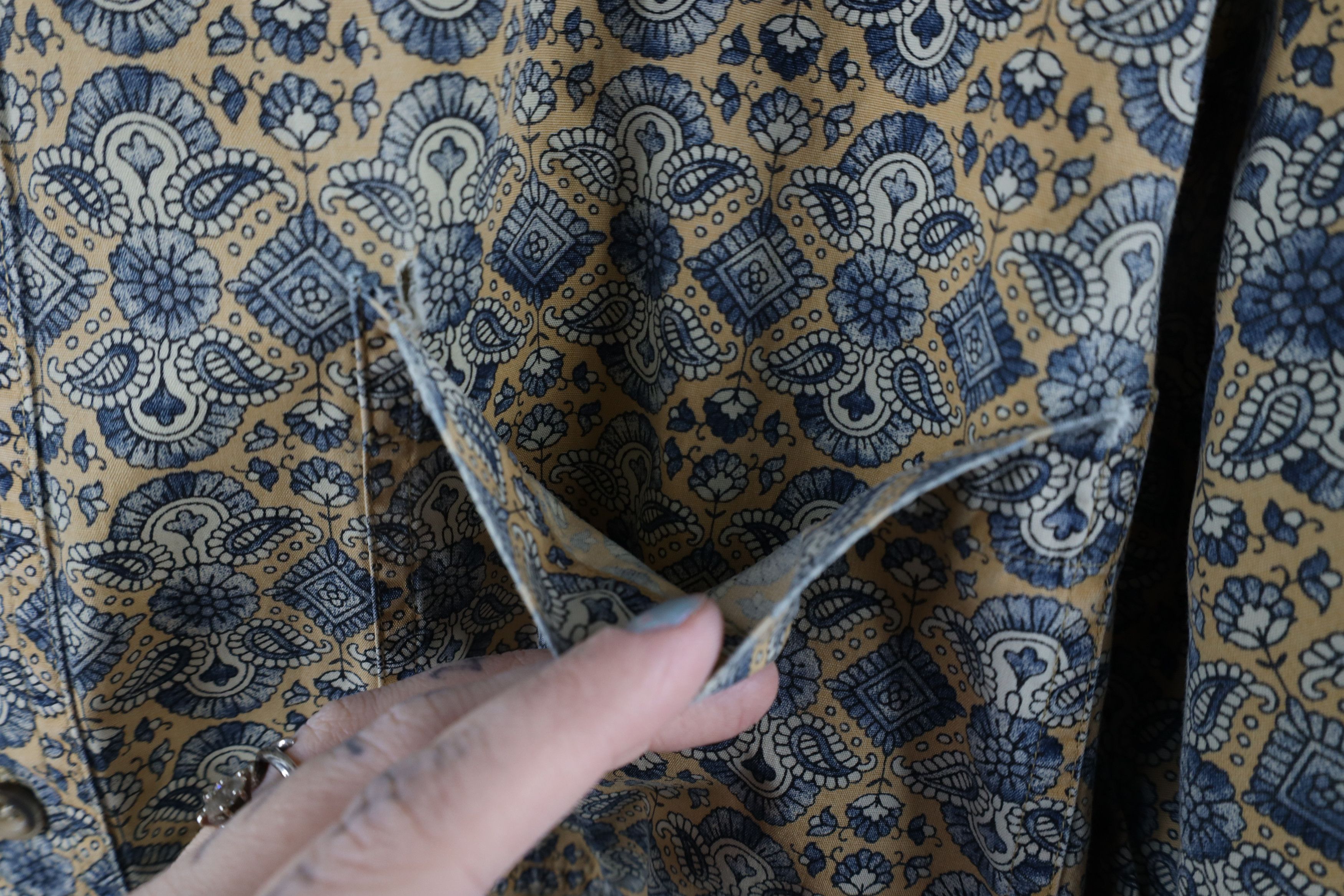 Vintage Vintage 90s Streetwear Geometric Button Down Shirt Cotton Size US XL / EU 56 / 4 - 8 Thumbnail