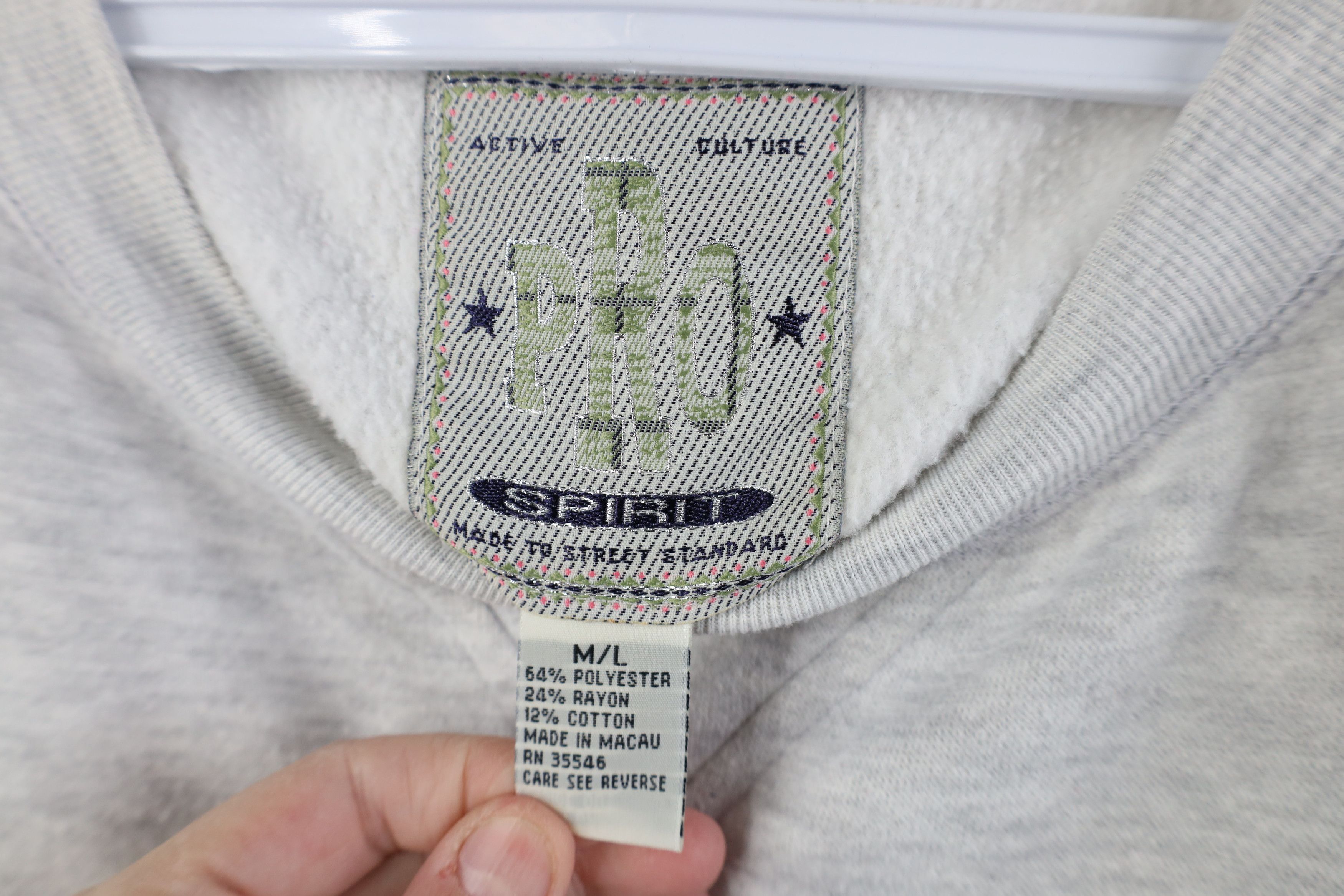 Vintage Vintage 90s Streetwear Flower Crewneck Sweatshirt Gray Size M / US 6-8 / IT 42-44 - 8 Thumbnail