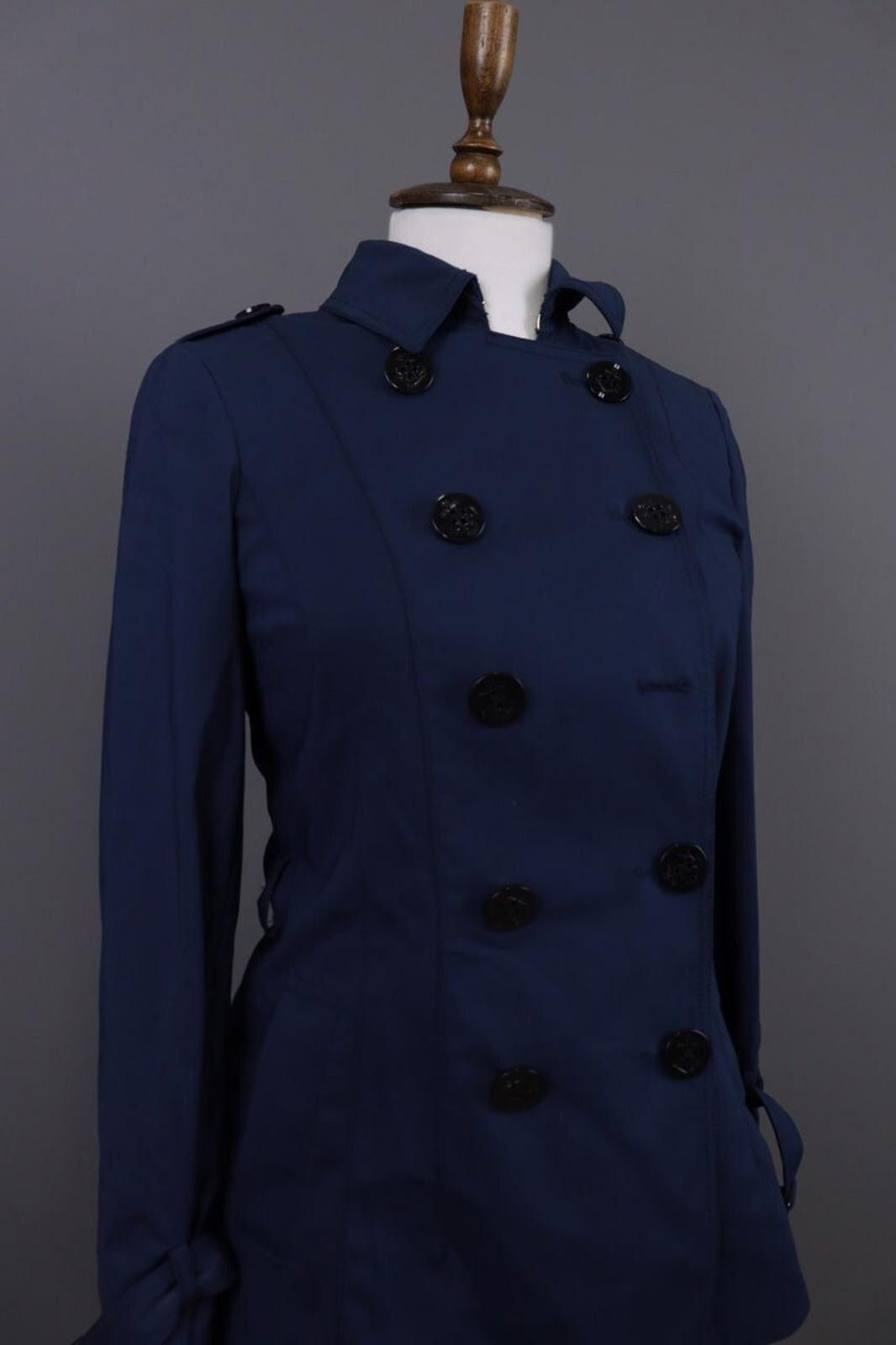 Designer Marina Yachting Blue Lightweight Trench Coat Size 38 / S Size S / US 4 / IT 40 - 7 Thumbnail