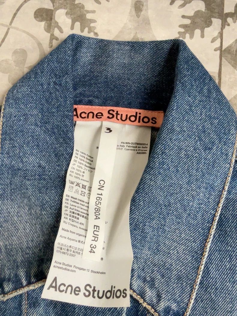 Acne Studios acne studios size:34 denim jacket 2503-Nextarrow Size US XXS / EU 40 - 2 Thumbnail