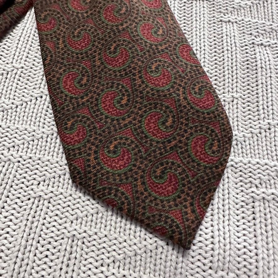 Other Biella Collezioni G Vasta brown paisley Italian wool tie Size ONE SIZE - 2 Thumbnail