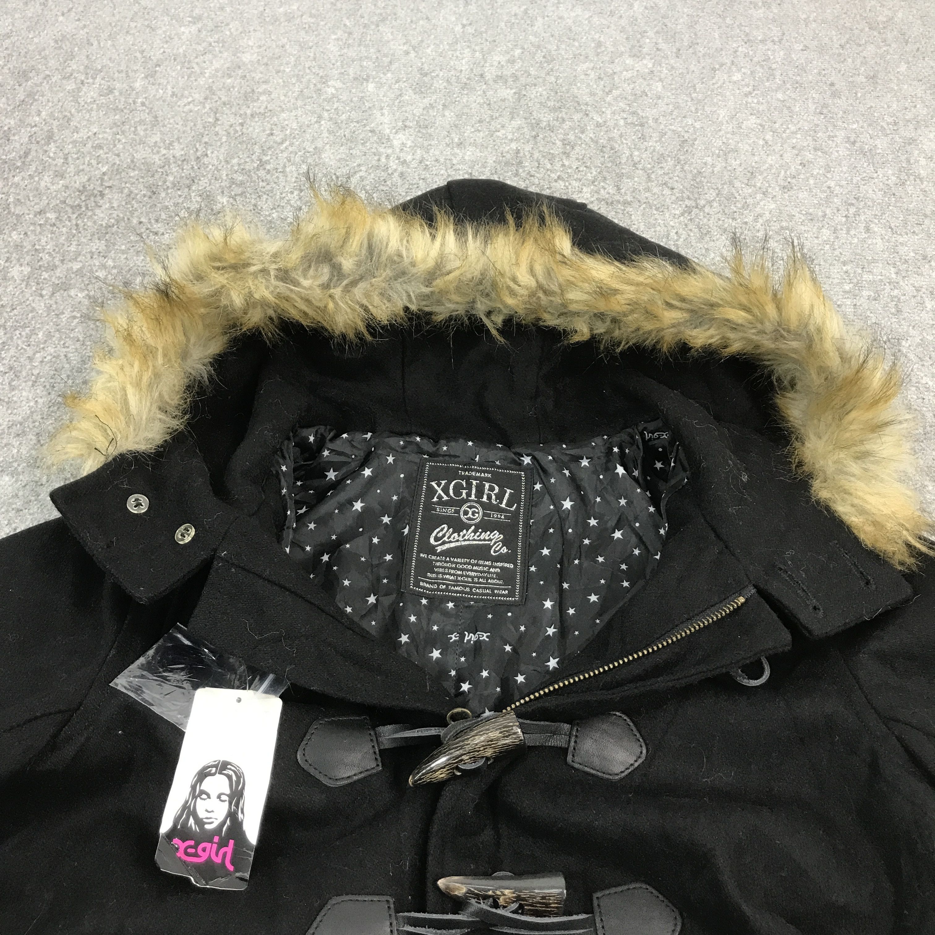 X-Girl xgirl brand japan wool fur hoodie jacket Size M / US 6-8 / IT 42-44 - 5 Thumbnail