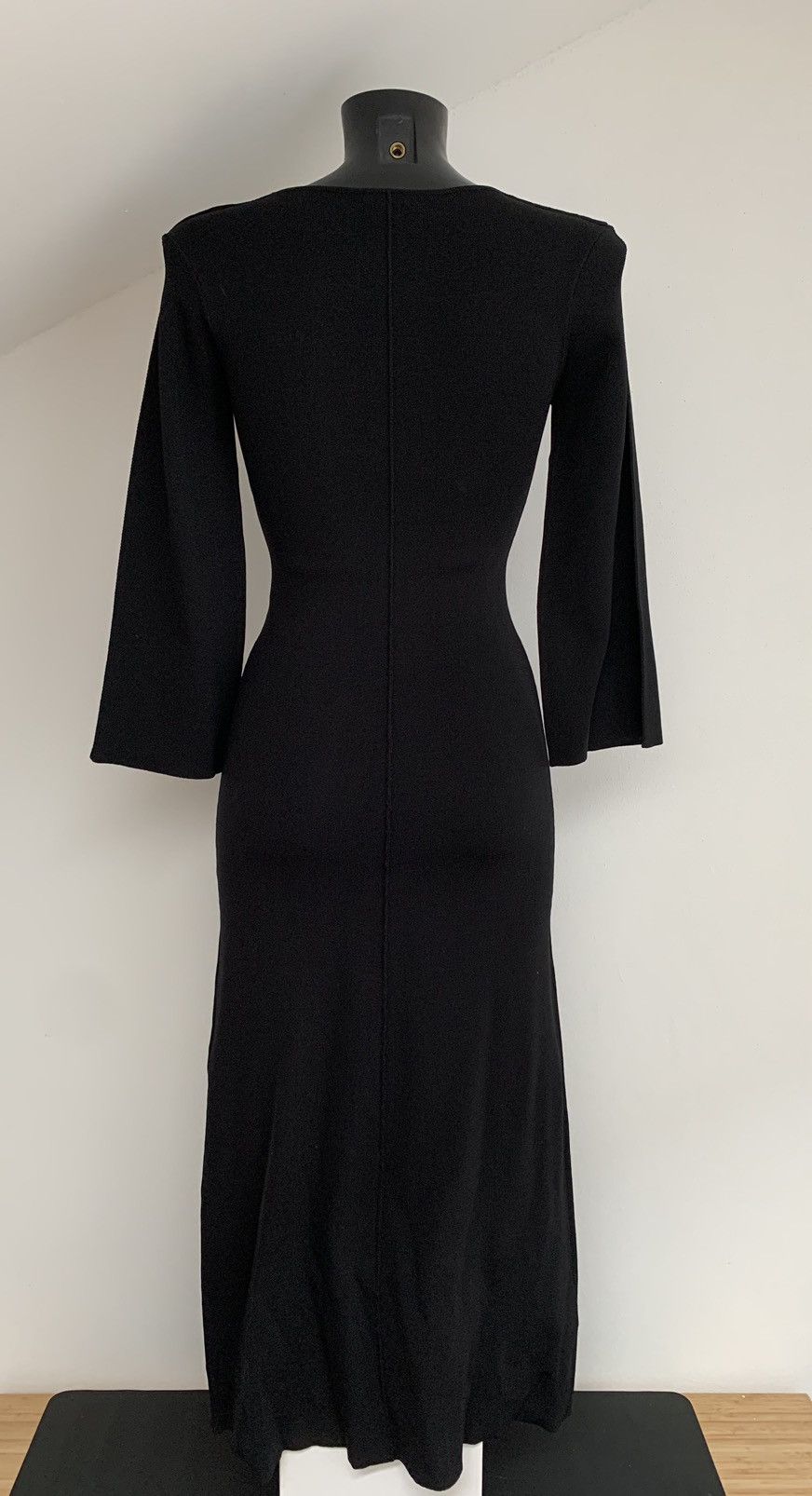 Toteme Totems Black Maxi Dress Size XS / US 0-2 / IT 36-38 - 7 Thumbnail