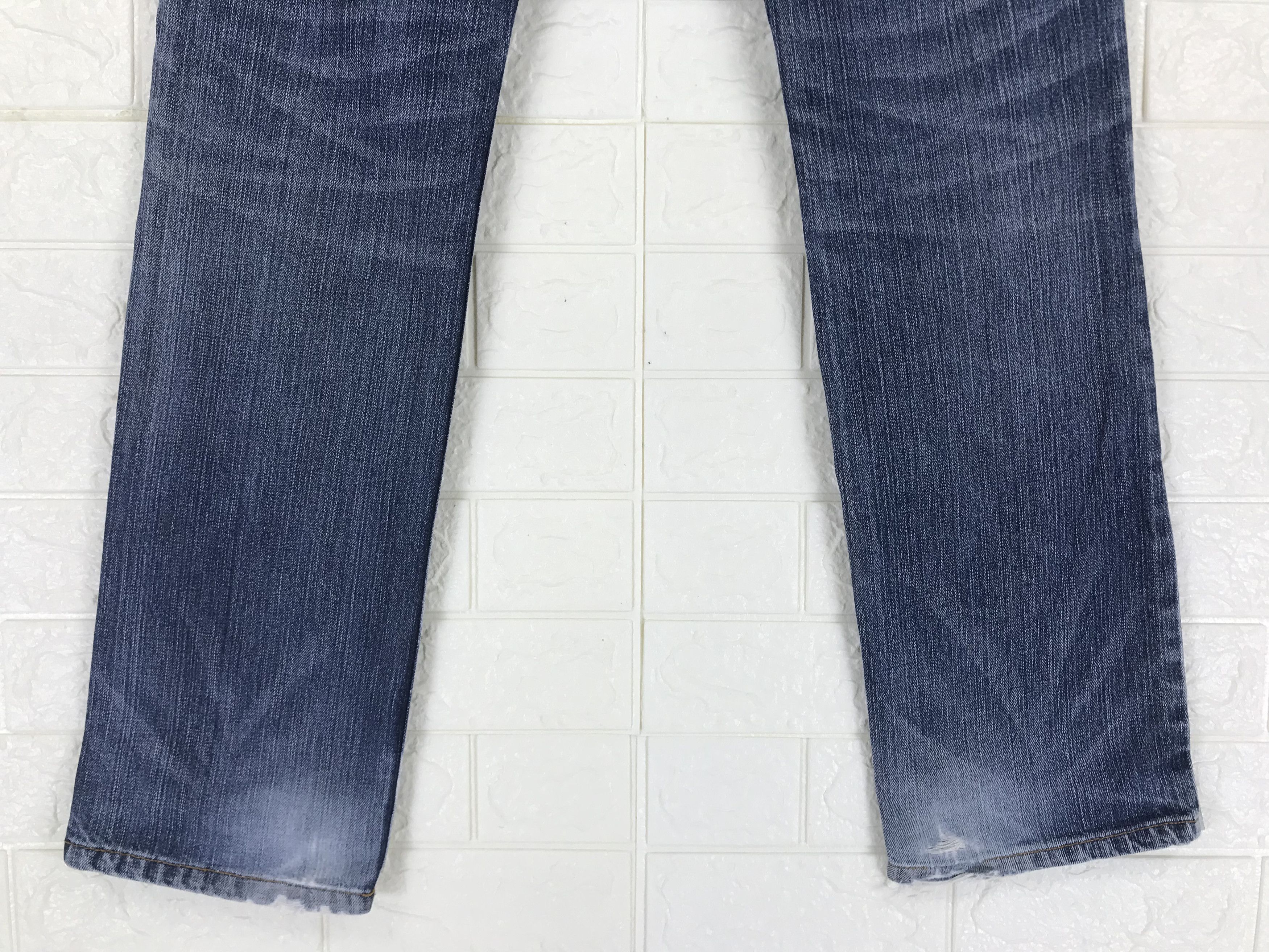 Beauty Beast Vintage Japanese Cloud 72 Black Cross Embroidered Jeans Size US 34 / EU 50 - 4 Thumbnail